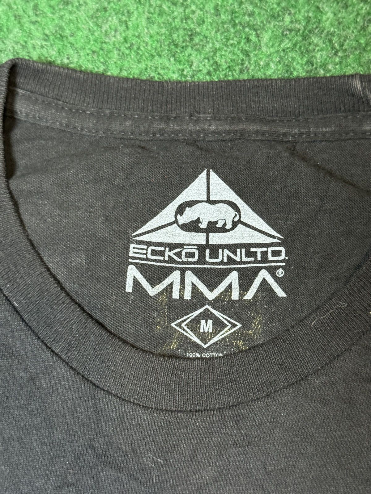 Ecko Unltd. Y2K MMA Ecko USA Slim Black Gold Mens Medium Tall T Shirt Size US M / EU 48-50 / 2 - 3 Thumbnail