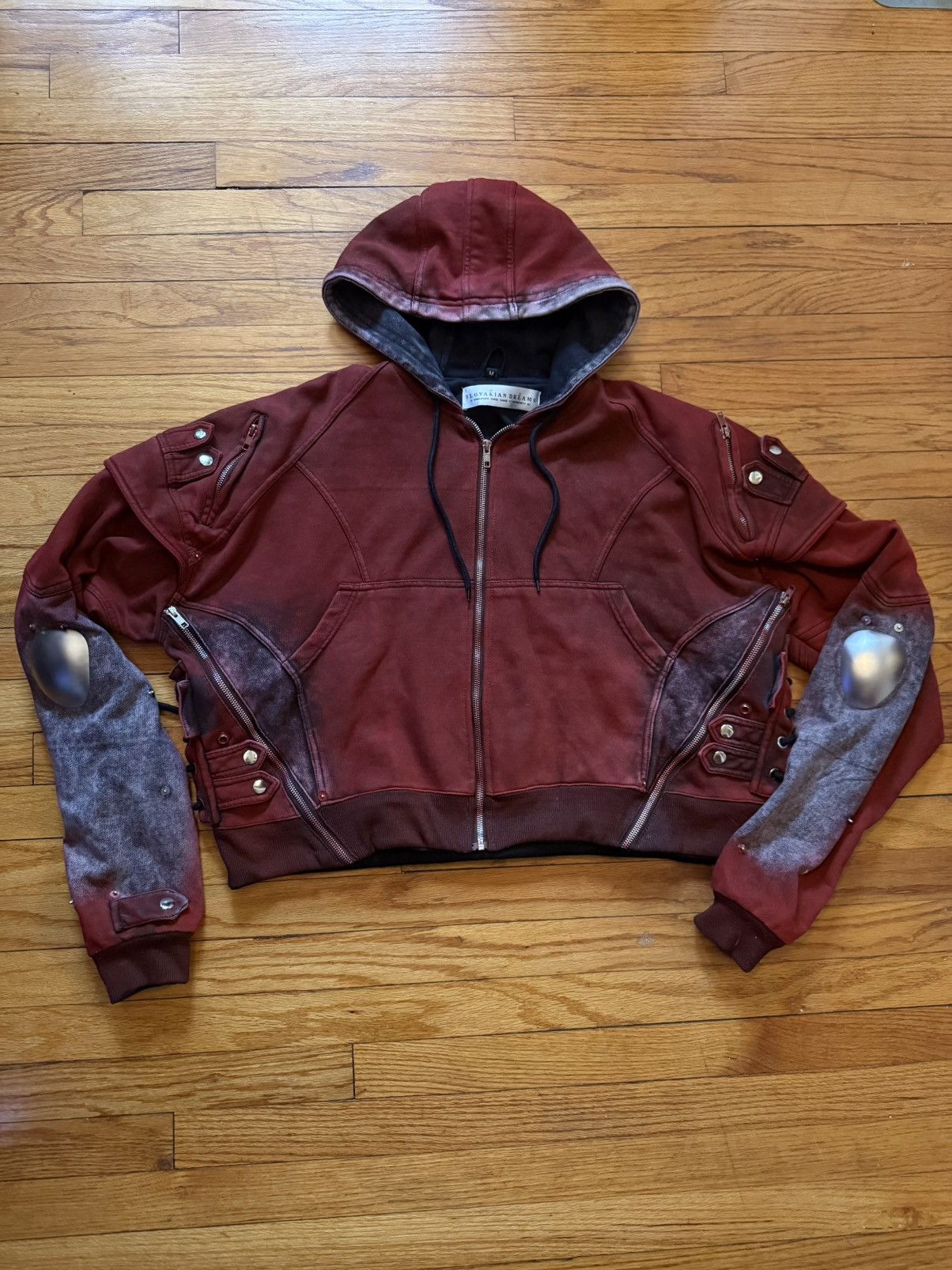 Other Slovakian Dreams Víno Red Gradient Hybrid Hoodie Size US M / EU 48-50 / 2 - 1 Thumbnail