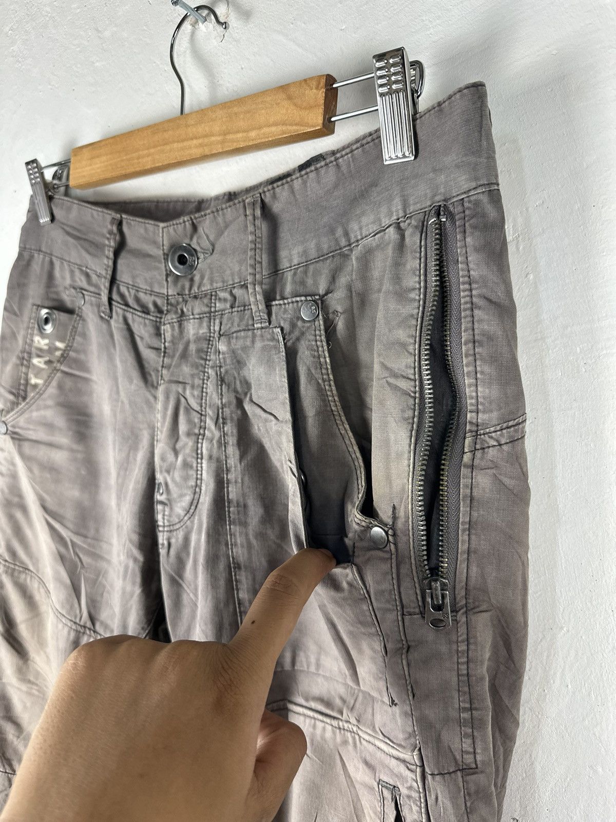 G-Star G STAR RAW DENIM CARGO PANTS MULTIPOCKET STREETWEAR Size US 30 / EU 46 - 12 Thumbnail