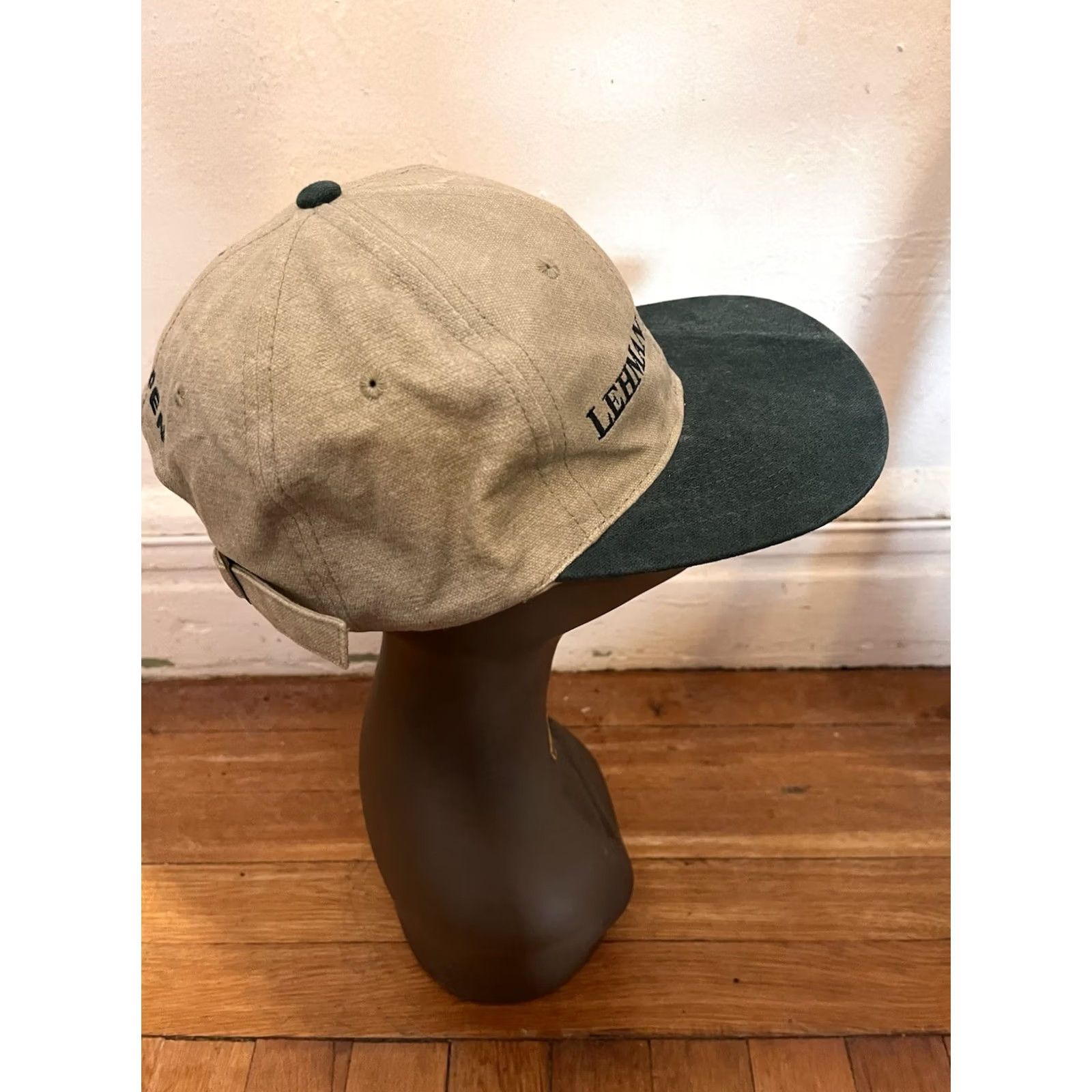 Vintage VINTAGE Lehman Brothers US Open Tennis Hat One Size Beige Baseball Cap Men Adjustable 90s Cotton Solid Size ONE SIZE - 6 Thumbnail
