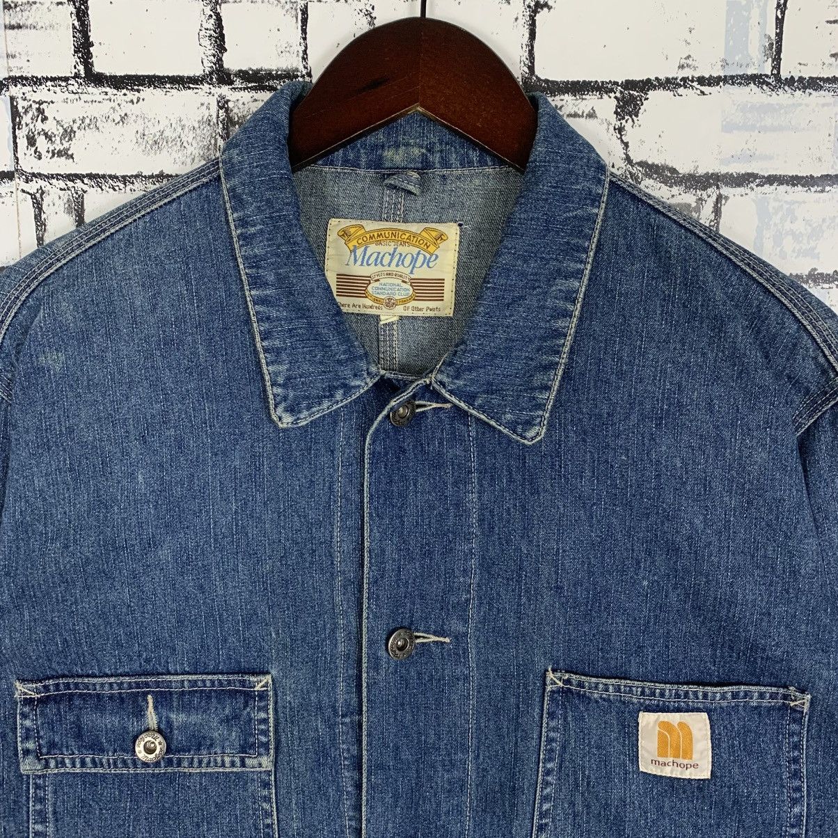Vintage Vintage Machope Chore Denim Jacket Workers Denim Jacket Size US M / EU 48-50 / 2 - 2 Thumbnail