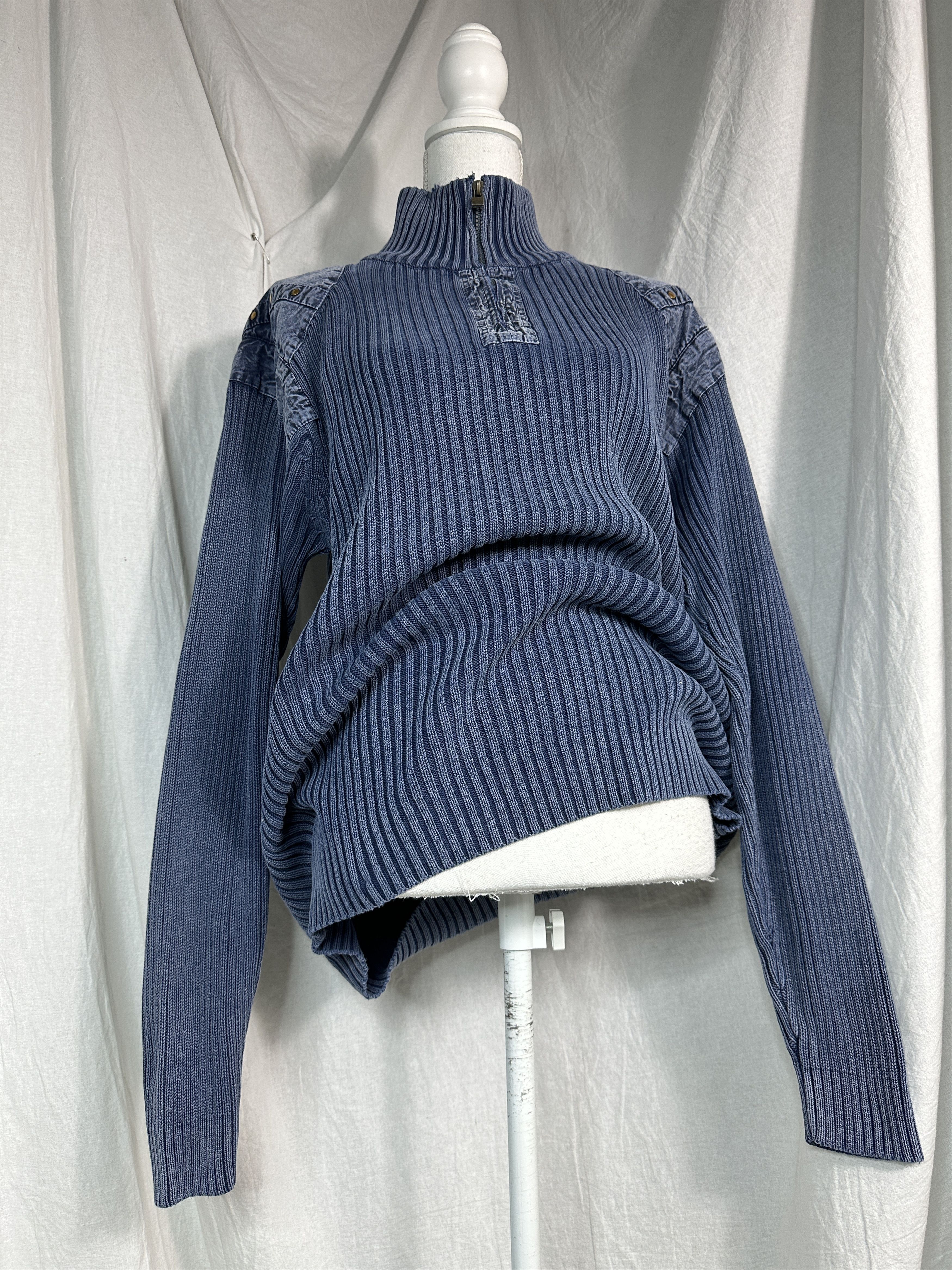 Vintage Vintage Ribbed Faded Sweater Size US L / EU 52-54 / 3 - 5 Thumbnail