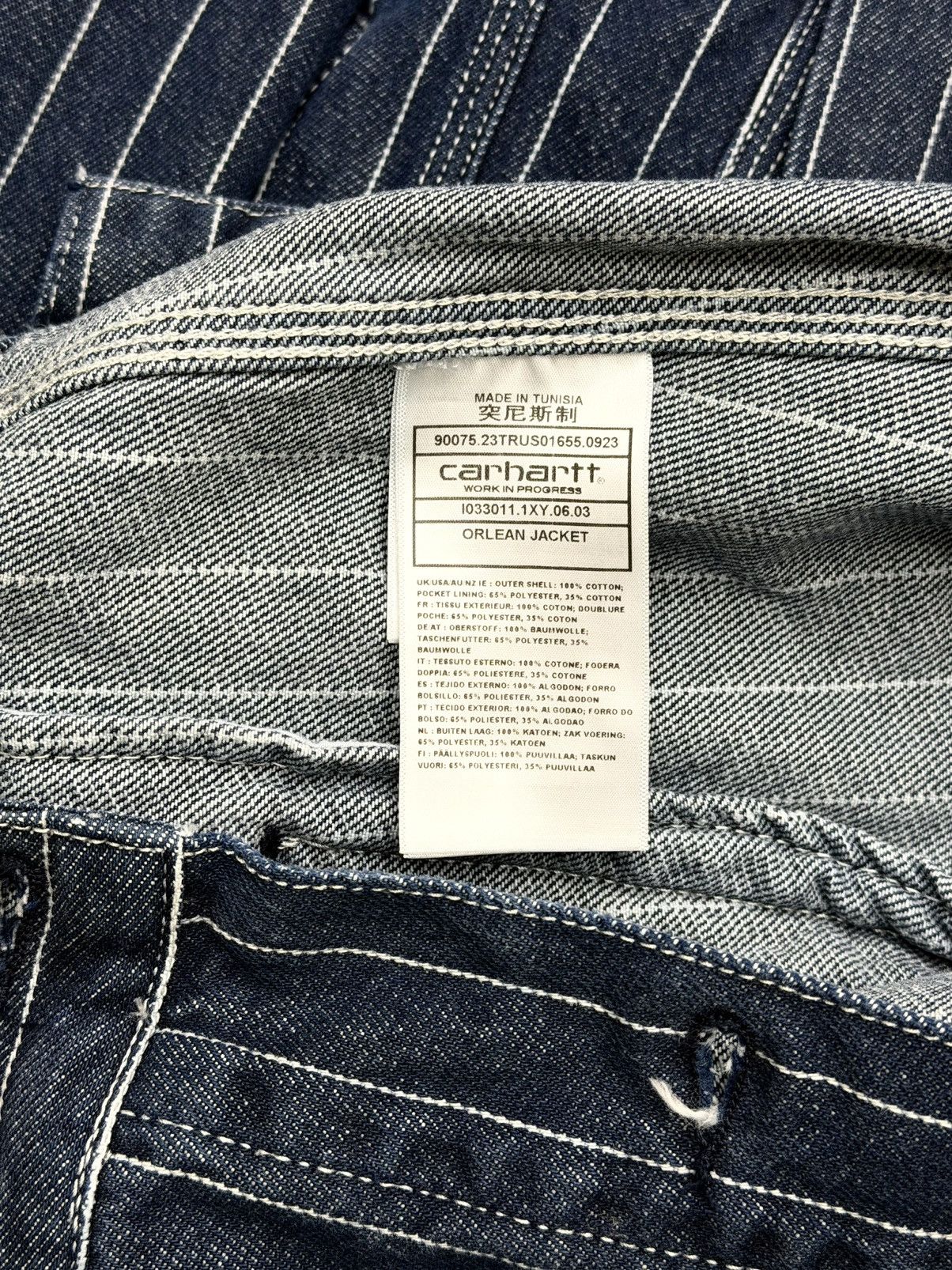 Carhartt Wip CARHARTT WIP Orlean Jacket - Blue/White Orlean Stripe Size US M / EU 48-50 / 2 - 7 Thumbnail