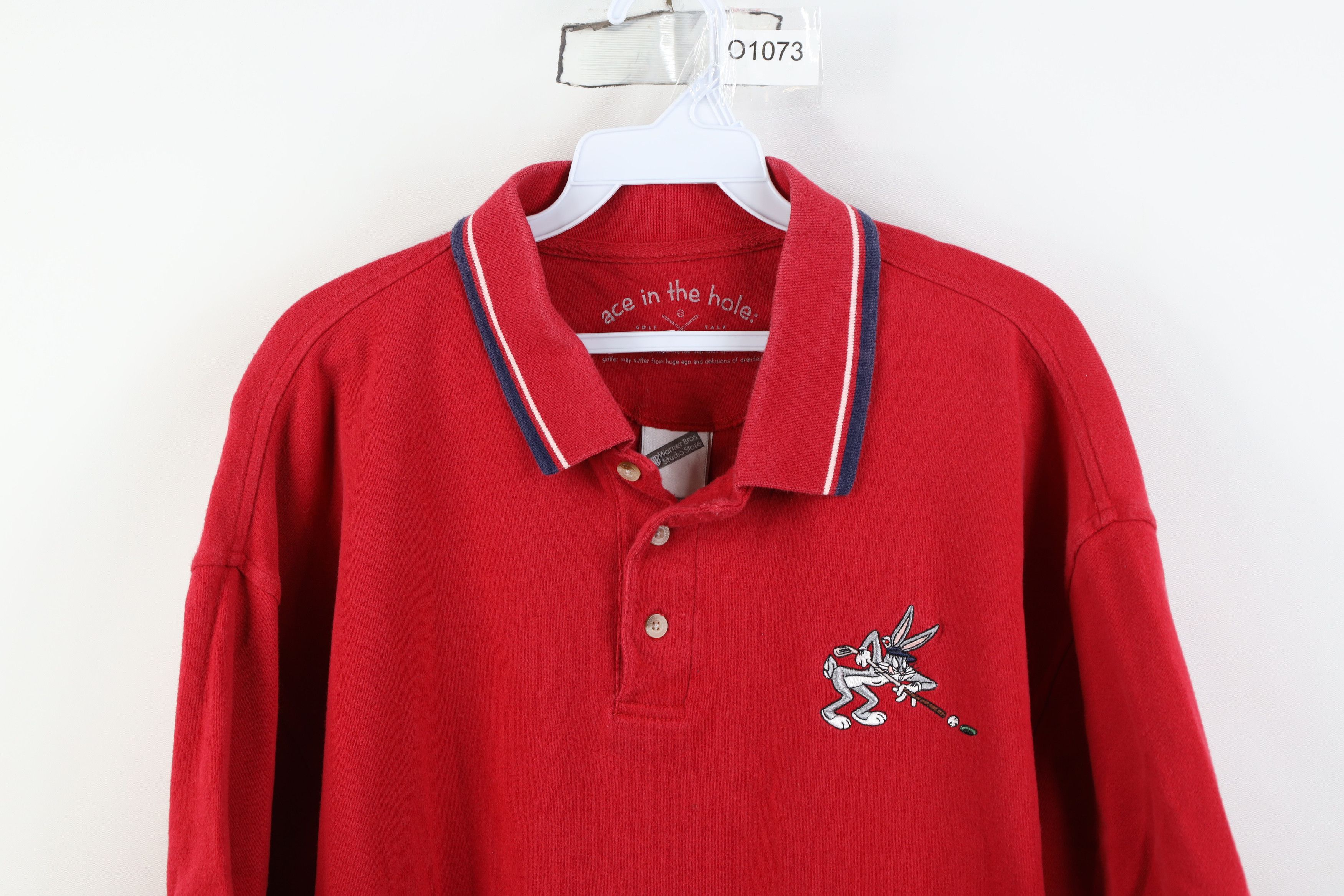 Vintage Vintage 90s Looney Tunes Bugs Bunny Golfing Golf Polo Shirt Size US L / EU 52-54 / 3 - 2 Thumbnail