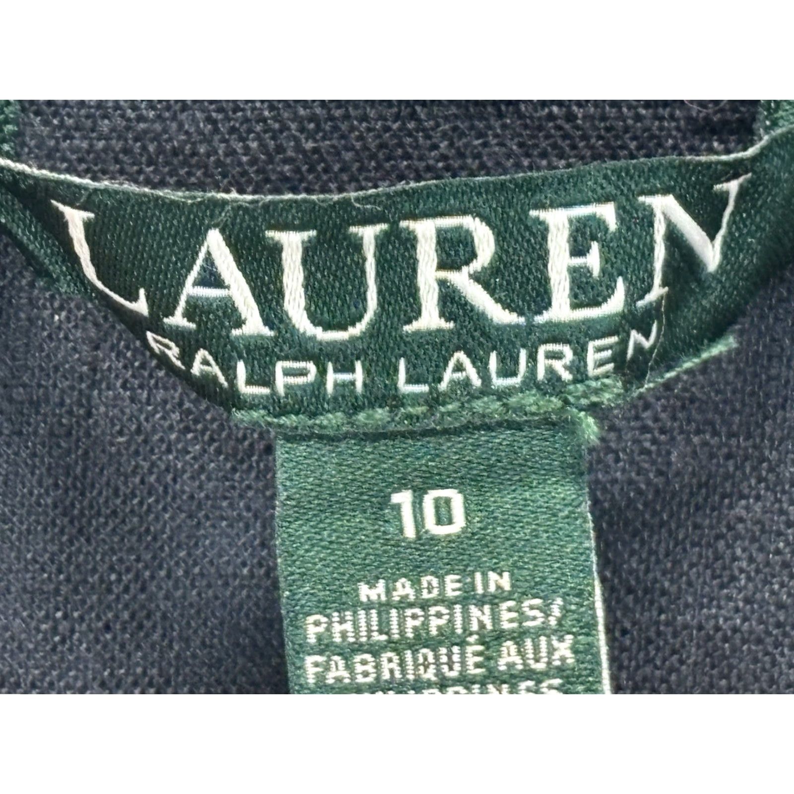 Ralph Lauren VINTAGE Lauren Ralph Lauren Women’s Linen Shorts Jumpsuit Sz 10 Navy Blue Casual Summer Beach Size 32" / US 10 / IT 46 - 7 Thumbnail