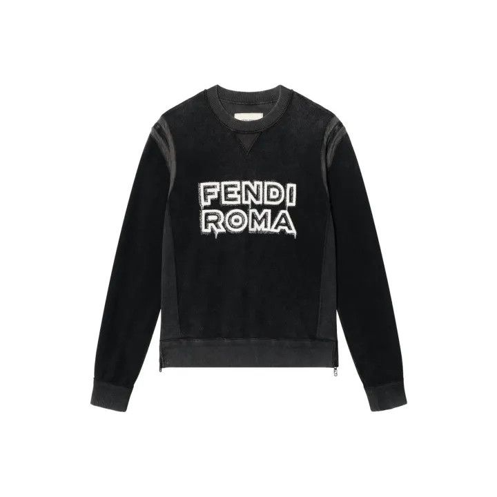 Fendi Fendi FW22 Logo Print Knit Sweater for Men 0079 Size US M / EU 48-50 / 2 - 1 Thumbnail