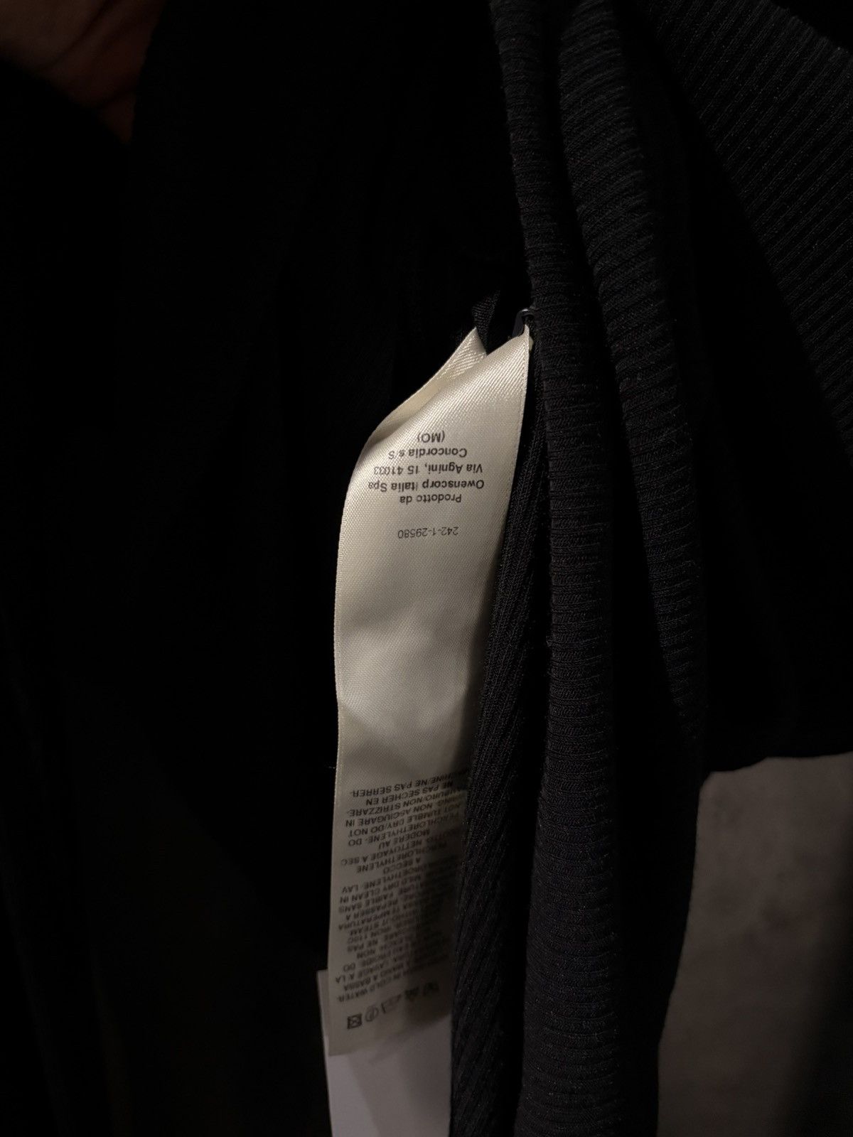 Rick Owens RICK OWENS CROPPED RIB KNIT TEE Size S / US 4 / IT 40 - 6 Thumbnail