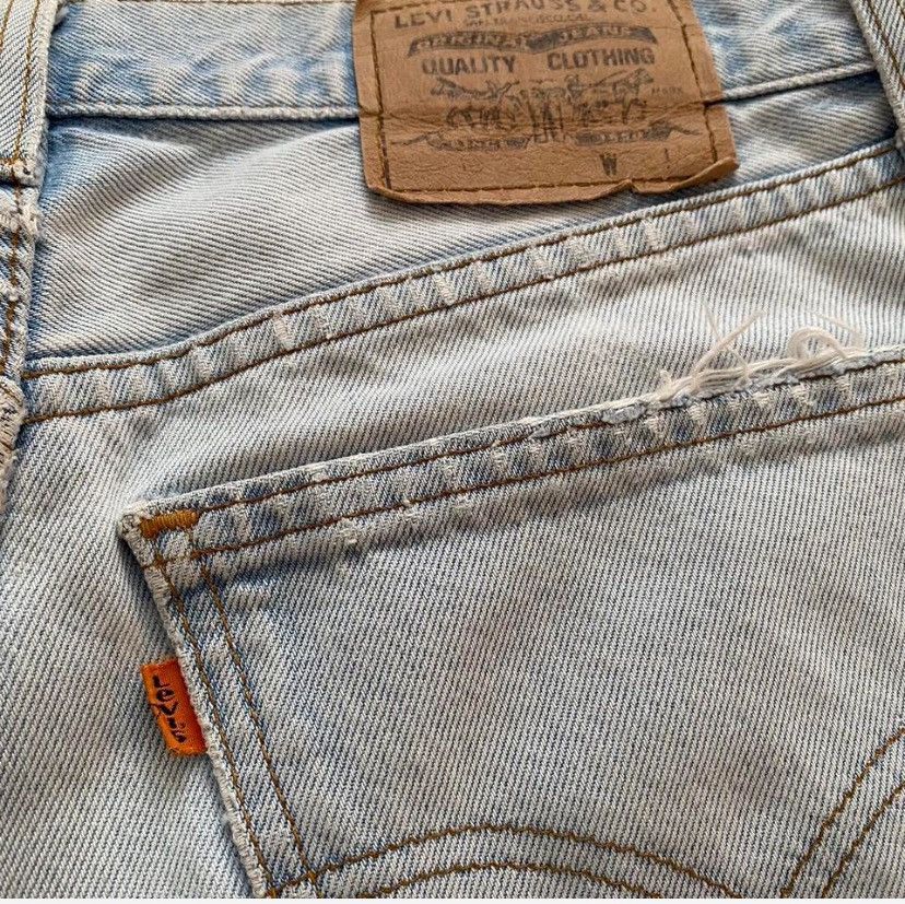 Levi's Vintage Clothing Levi's orange tab 501 light wash jeans Size US 31 - 1 Thumbnail