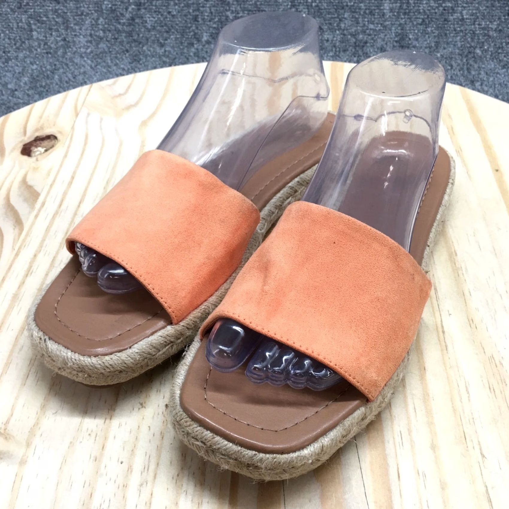 Vintage Universal Thread Sandals Womens 10 Maren Slip On Espadrille Slide Orange Sandal Size US 10 / IT 40 - 5 Thumbnail
