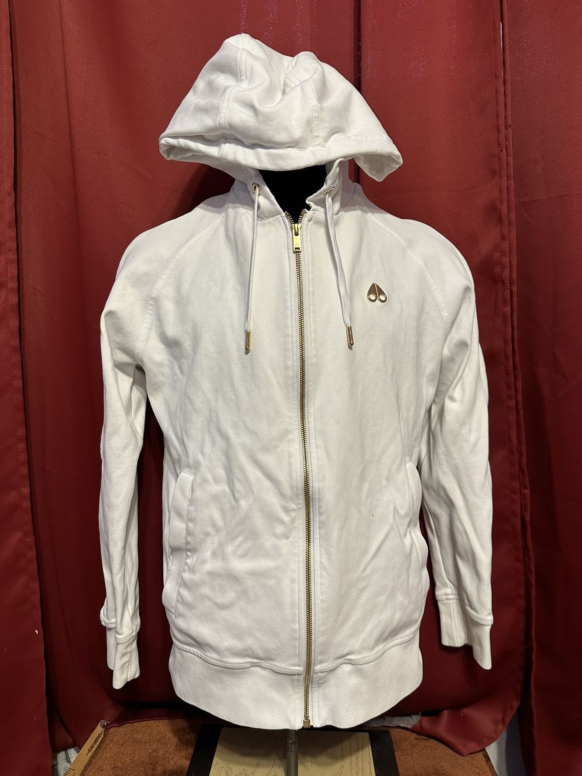 Moose Knuckles Moose Knuckles Zip Up Hoodie Gold Zipper Sleeve Size US L / EU 52-54 / 3 - 1 Thumbnail