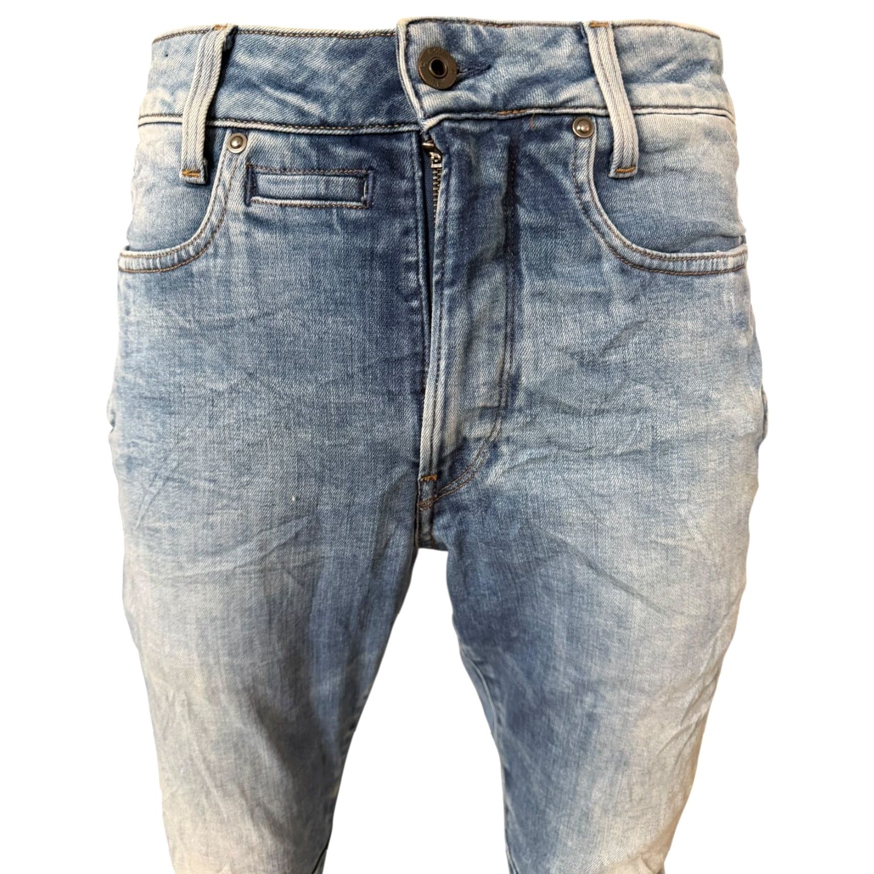 G-Star G-Star RAW D-Staq 3D Slim Jeans Blue Denim W32 L27 Zip Fly Mens Jeans 5-Pocket Design Slim Fit 3D 1990s Style Size US 32 / EU 48 - 5 Thumbnail