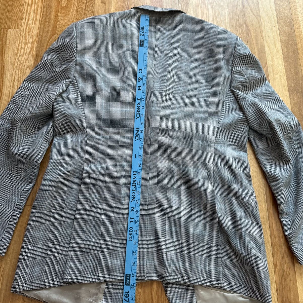 Armani Armani 46L Check Checkered Blazer Sport Coat Size 46L - 7 Thumbnail