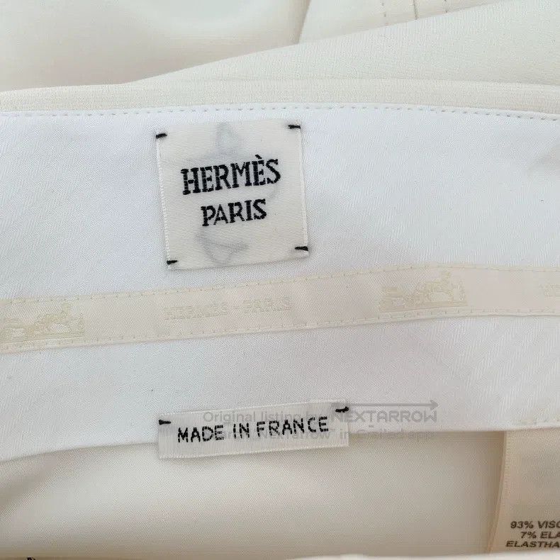 Hermes Hermes Beige pleated skirt Size 24" / US 00 / IT 34 - 5 Thumbnail