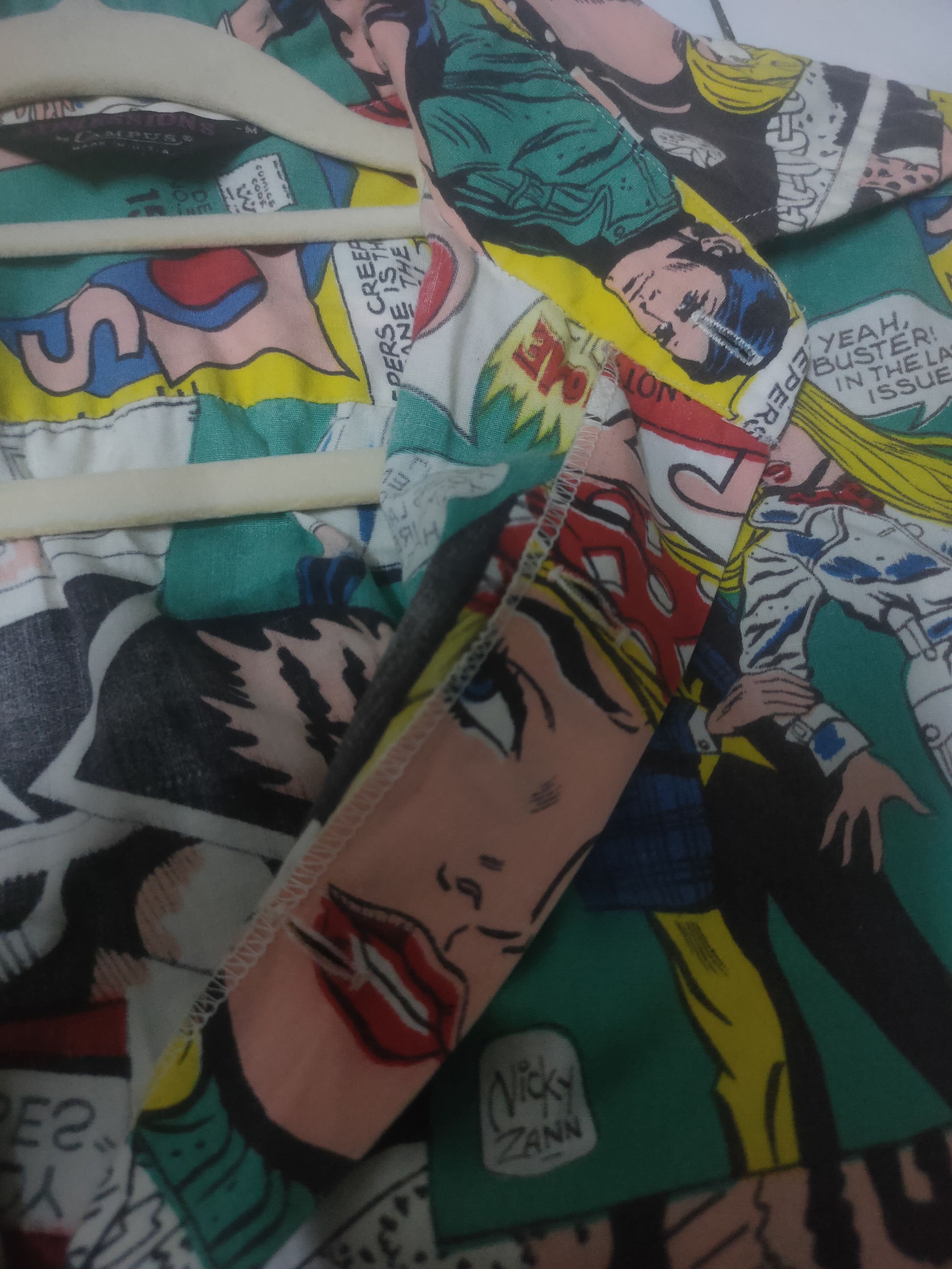 Cartoon Network × DC Comics × Vintage Vintage 70s nicky Zane comic over print Size 38L - 12 Thumbnail