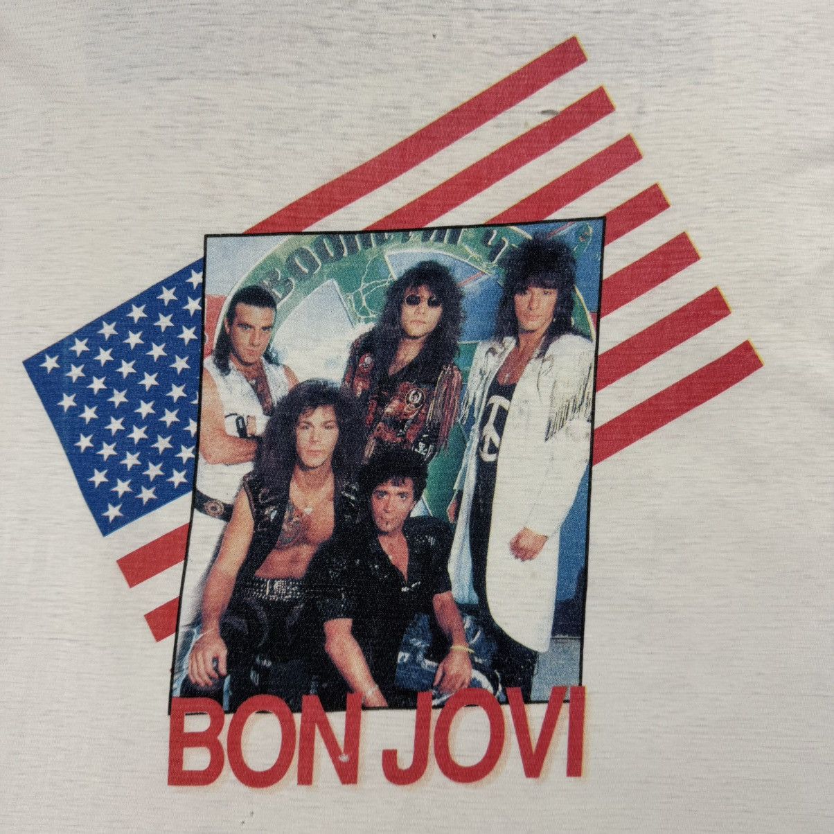 Band Tees Vintage Distress 90’ Bon Jovi Japan Japan Tour T-shirt Size US L / EU 52-54 / 3 - 6 Thumbnail