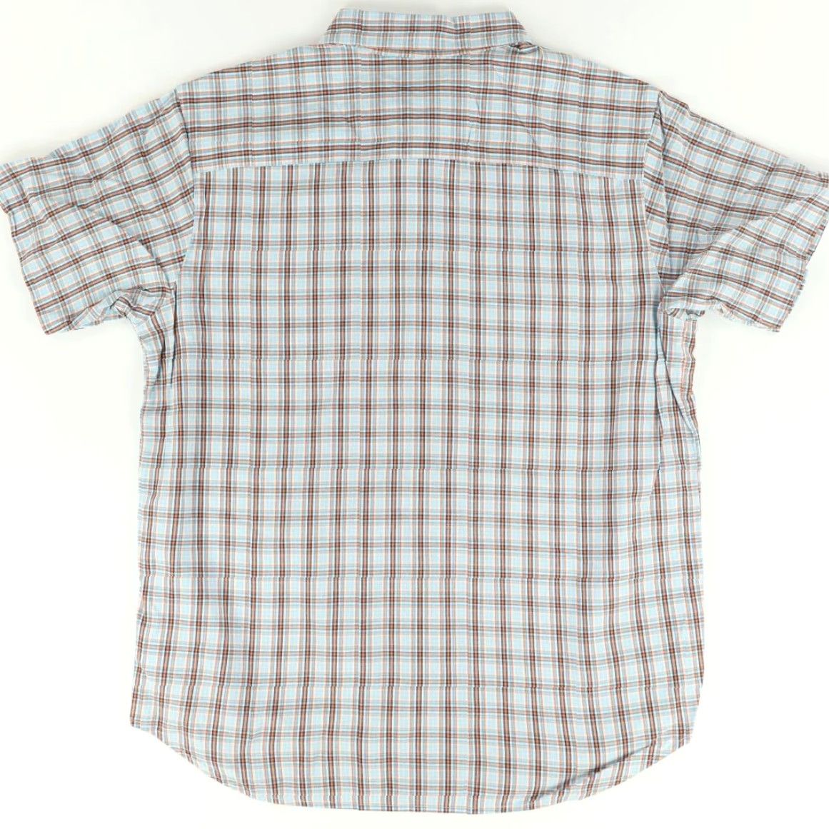 Vintage Columbia Shirt Blue Men's L Button Down Gingham Regular Fit Cotton Short Sleeve Size US L / EU 52-54 / 3 - 4 Thumbnail