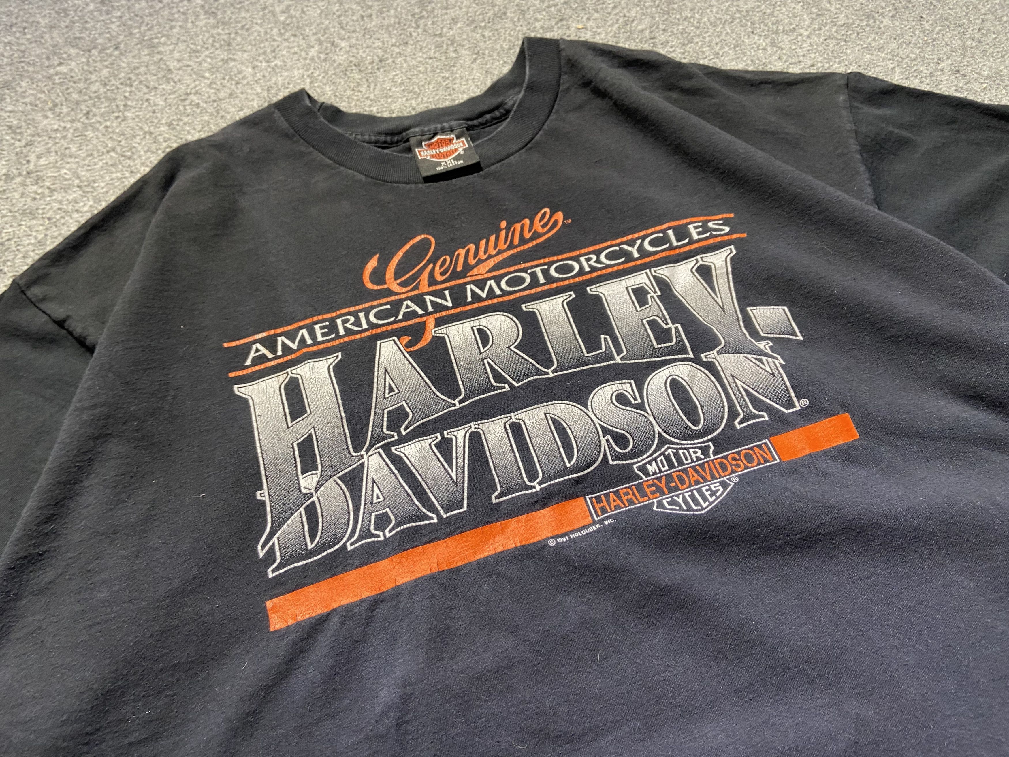 Harley Davidson Vintage Harley Davidson 91’s t shirts Size US XXL / EU 58 / 5 - 3 Thumbnail