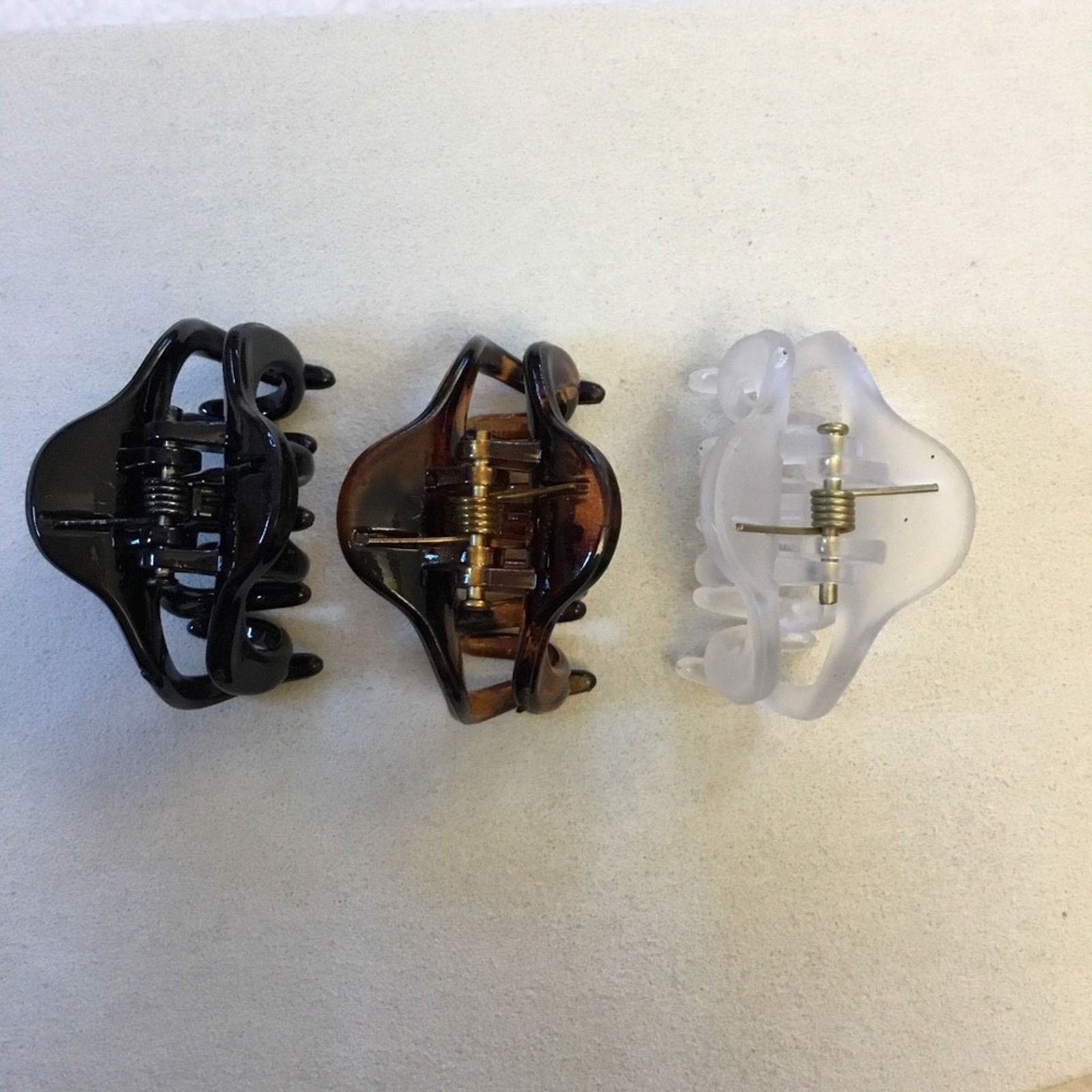 Other White Brown & Black Mini Claw Clips - Set of 3 Size ONE SIZE - 8 Thumbnail