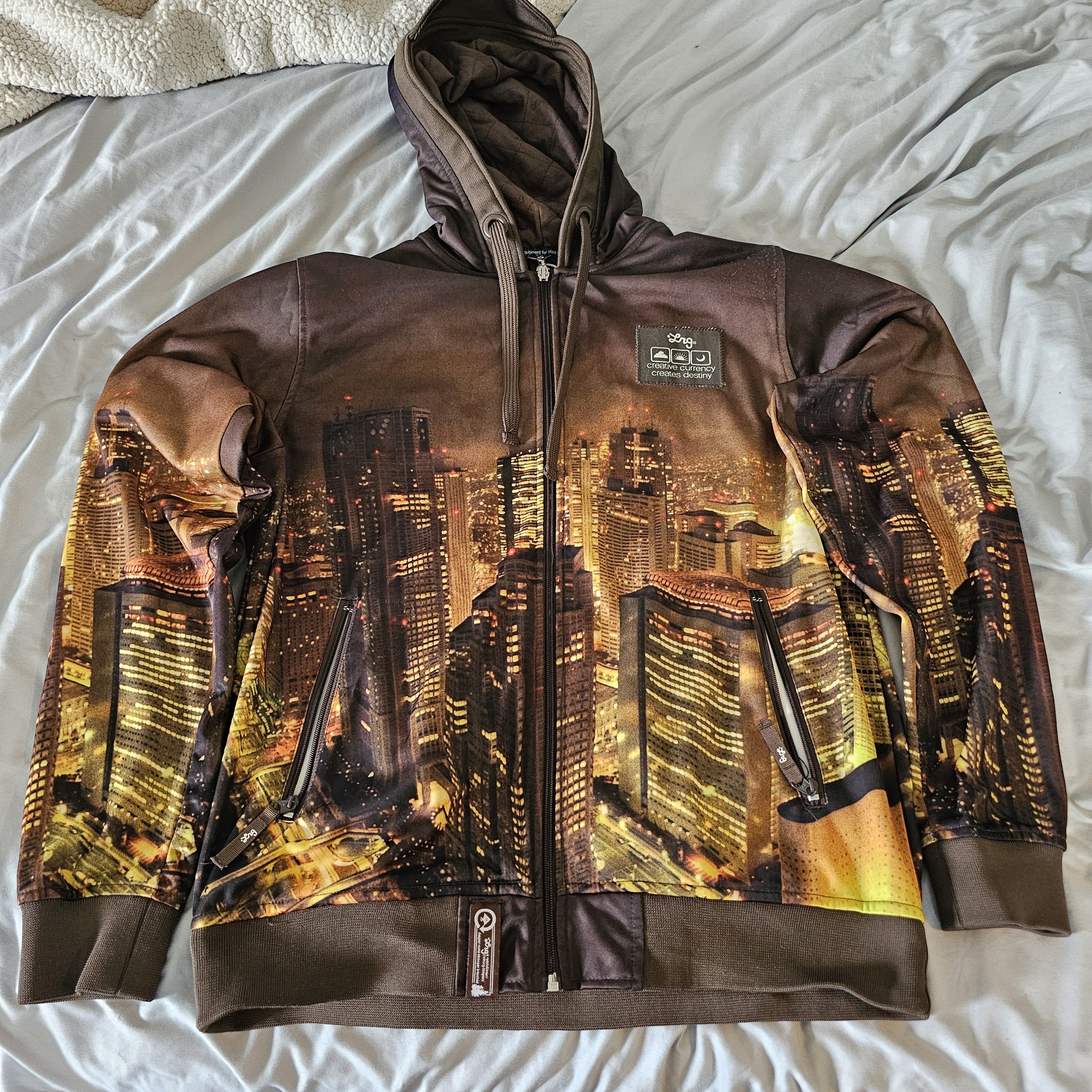 LRG lrg tokyo skyline hoodie vintage 2007 limited full zip Size US M / EU 48-50 / 2 - 1 Thumbnail