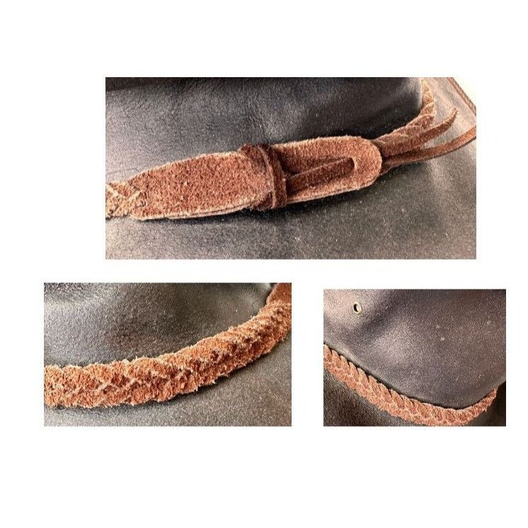 Vintage Vintage Australian Geographic Leather Hat Large 59 Brown Au Size ONE SIZE - 8 Thumbnail
