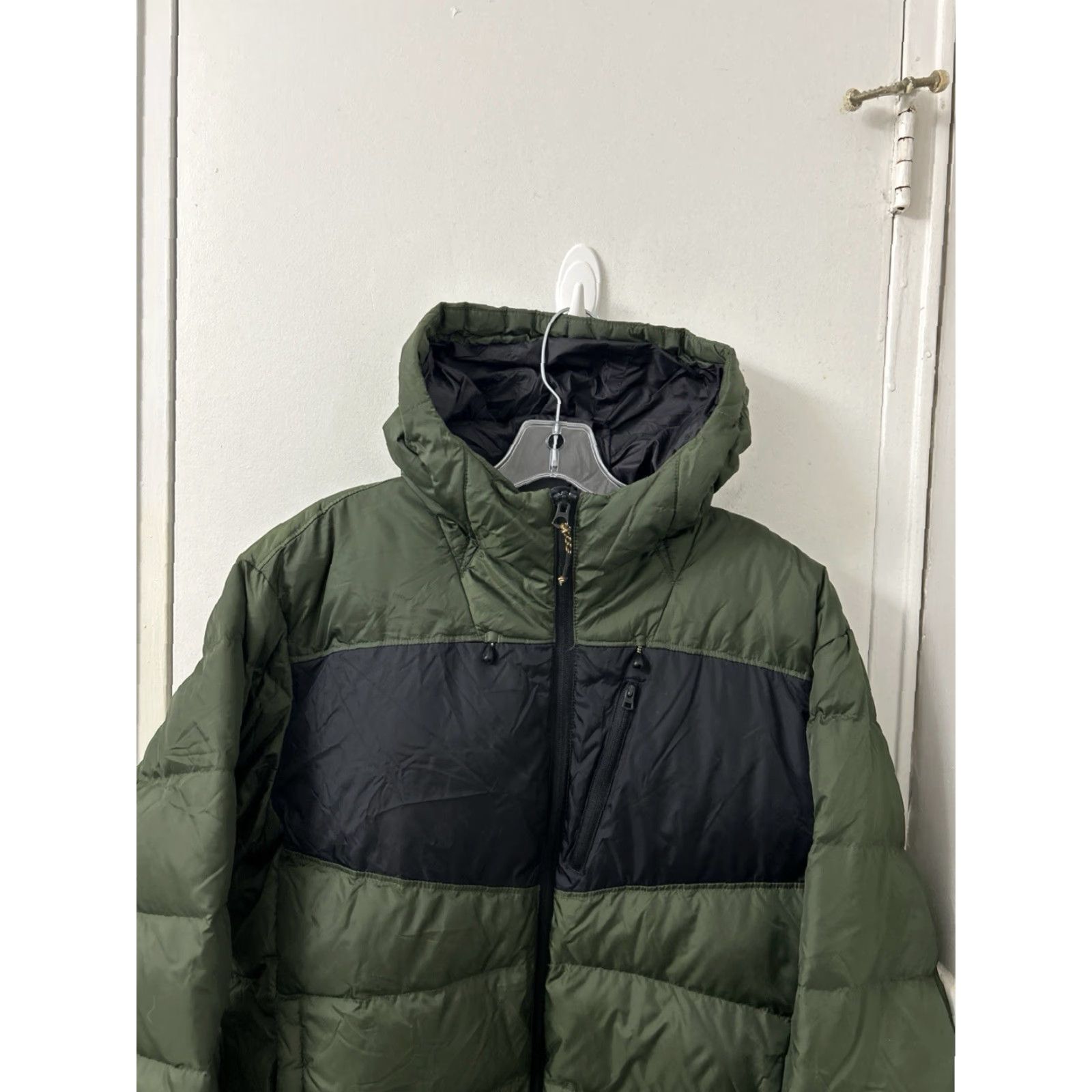 Lands' End Lands' End Hooded Puffer Jacket Mens M Green Full Zip Insulated Nylon Coat Size US M / EU 48-50 / 2 - 2 Thumbnail