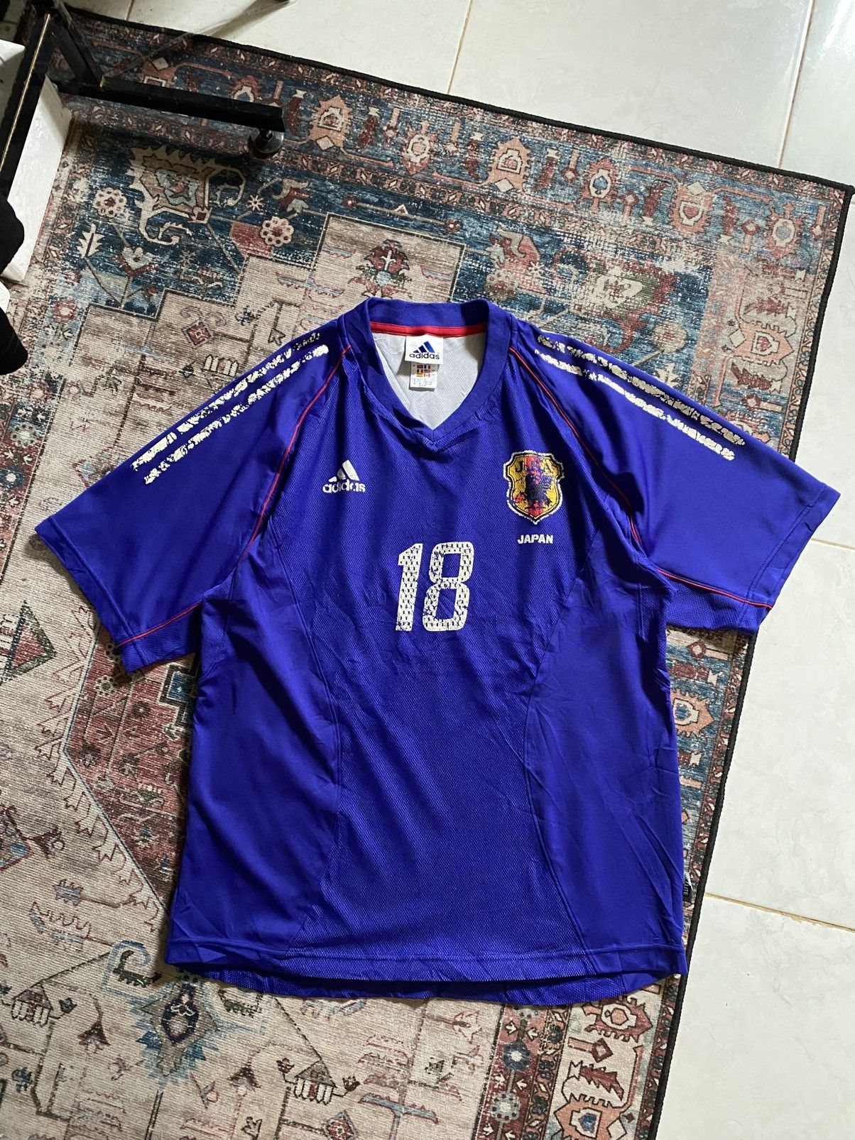 Vintage Adidas Japan home 2002-04 Jersey Size US XL / EU 56 / 4 - 1 Thumbnail