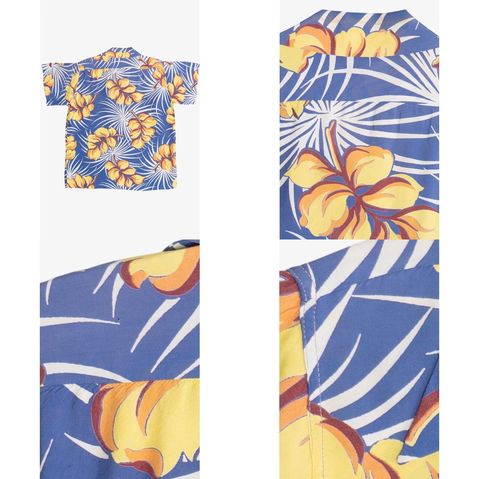 Vintage Rare Vintage Hawaiian Shirt With Double Pocket Loop Collar 1950s Blue Medium Mens Size US M / EU 48-50 / 2 - 9 Thumbnail