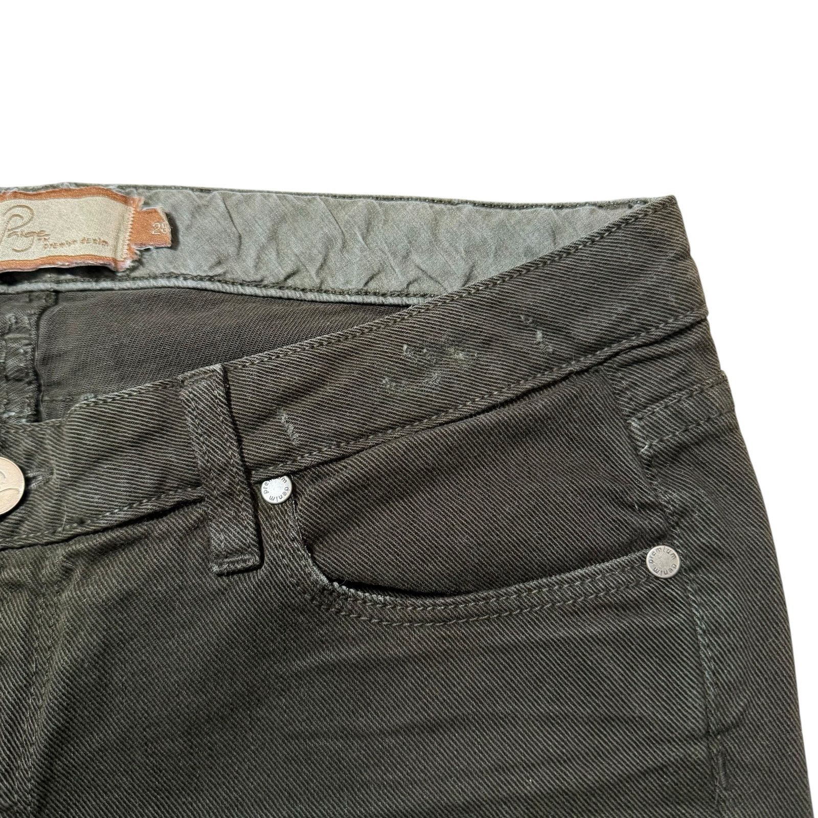 Paige Paige Laurel Canyon Jeans Bootcut Low Rise Green Size 28 Size 31" - 7 Thumbnail