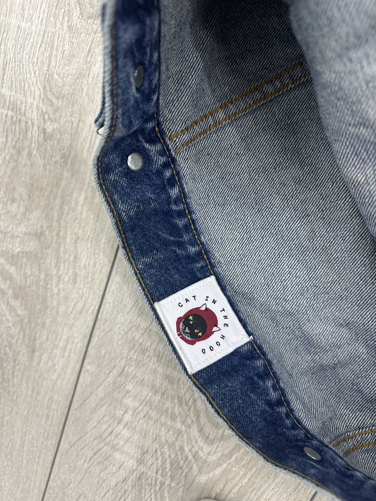 Levi's Levis Vintage Cat in The Hood Denim Jacket 90s Size L / US 10 / IT 46 - 6 Thumbnail