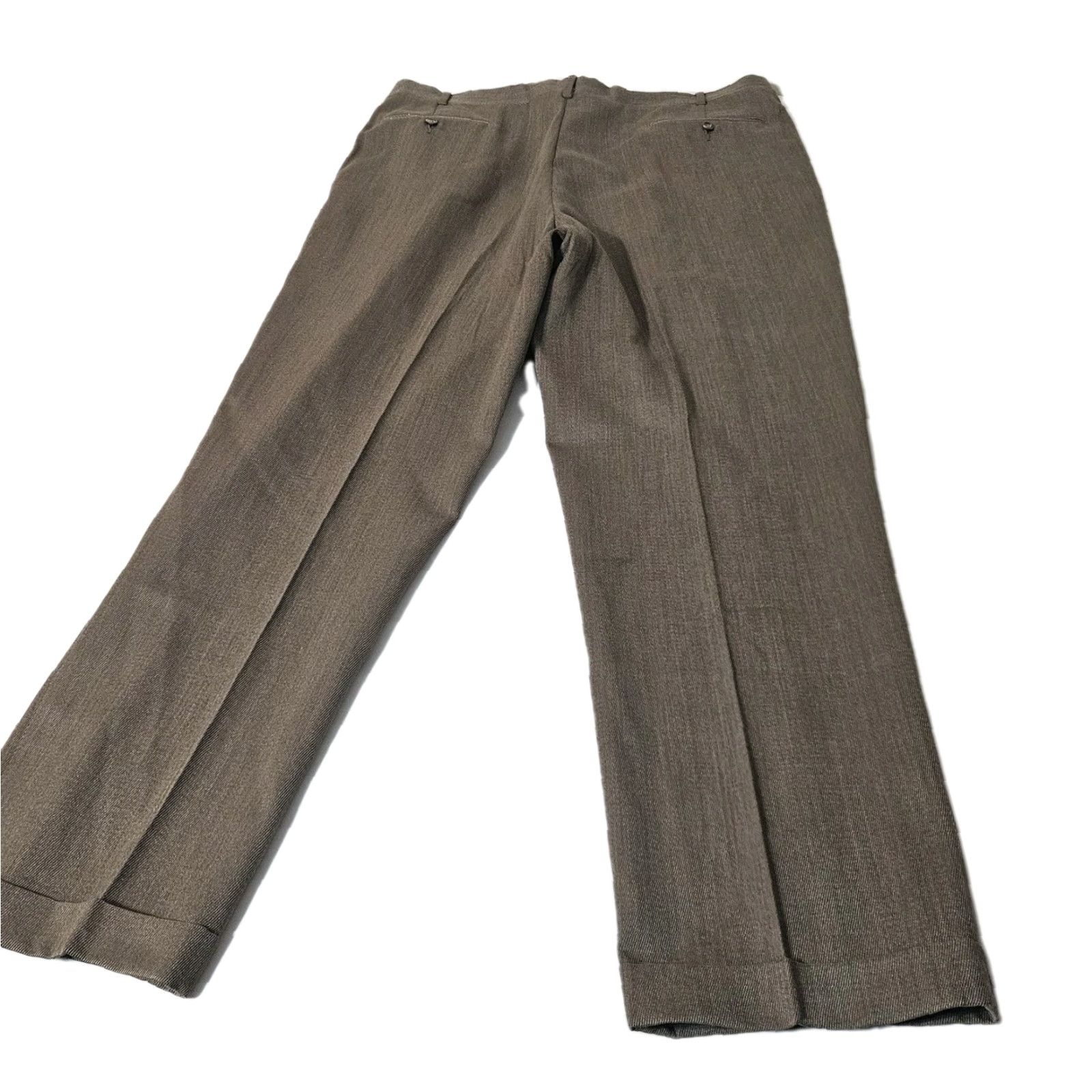 Brooks Brothers Brooks Brothers 346 Dress Pants Mens 38x33 Wool Solid Brown Regular Straight Zip Button EUC Size US 38 / EU 54 - 2 Thumbnail