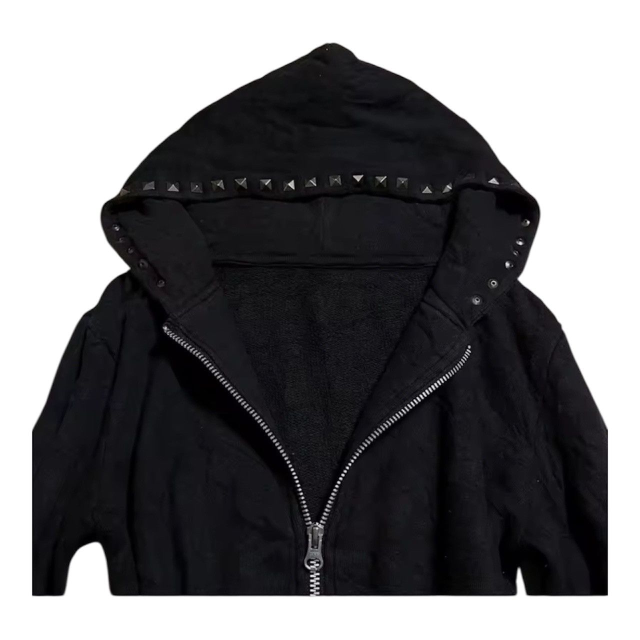 Japanese Brand Studded grunge black hoodie Size US M / EU 48-50 / 2 - 2 Thumbnail