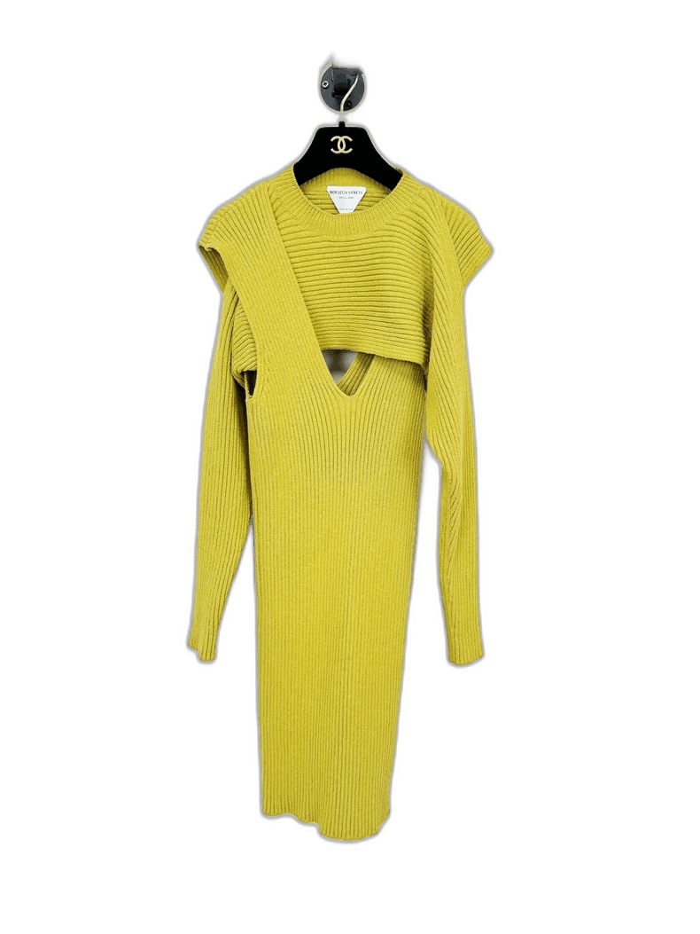 Bottega Veneta Bottega Veneta Ribbed Knit Dress for Women Size XS / US 0-2 / IT 36-38 - 1 Thumbnail