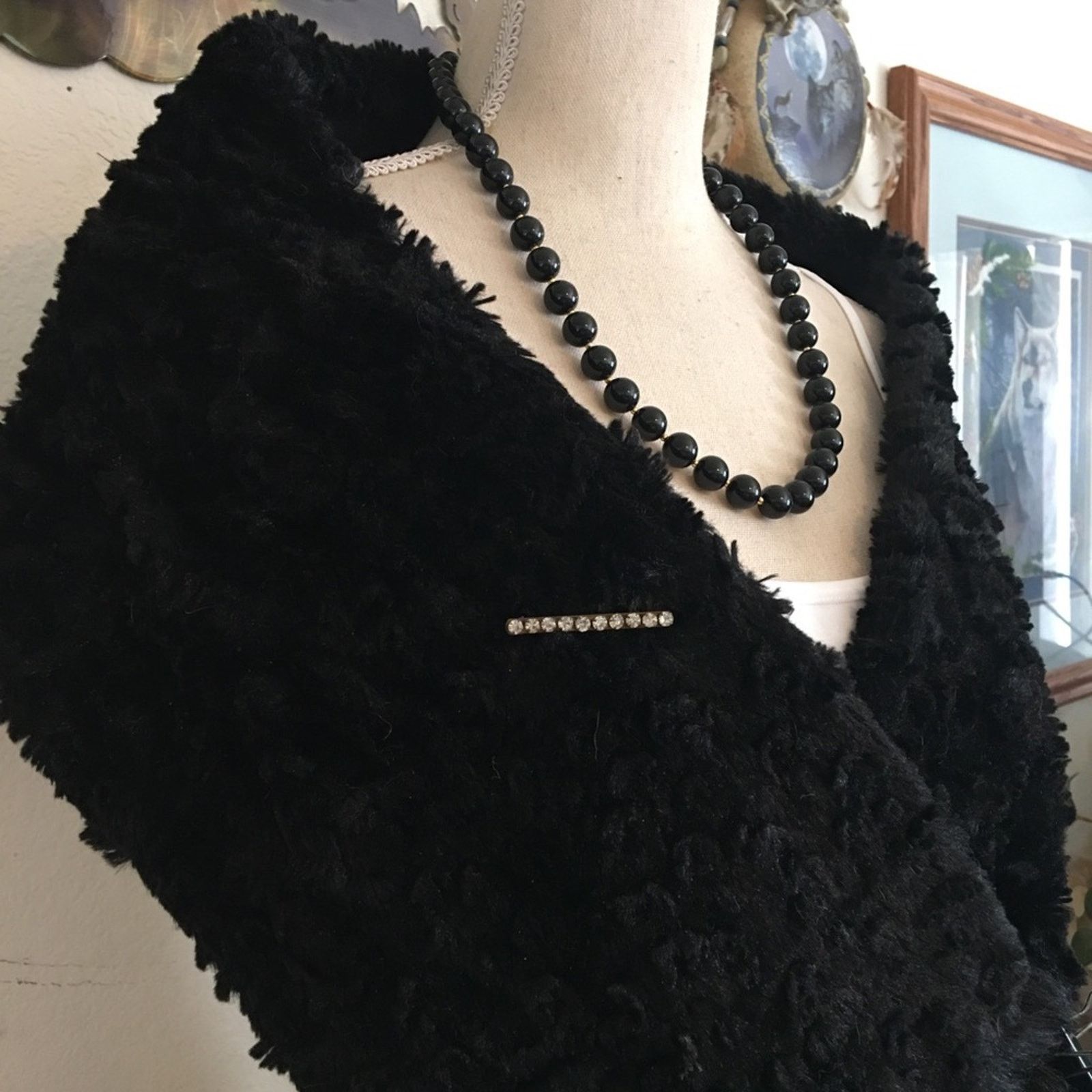 Vintage Antique Edwardian clear paste stone brooch pin Size ONE SIZE - 2 Thumbnail