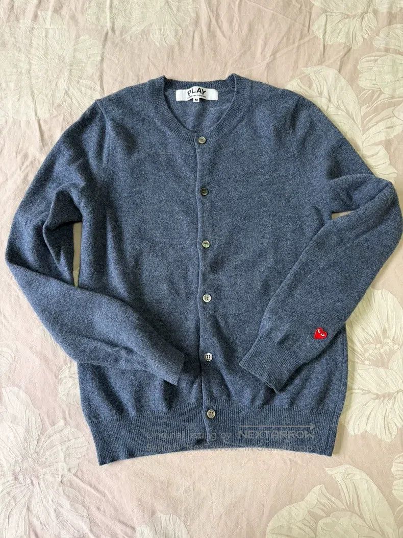 Comme des Garcons Comme Des Garcons Cuff mini red heart pure wool cardigan s Size M / US 6-8 / IT 42-44 - 1 Thumbnail