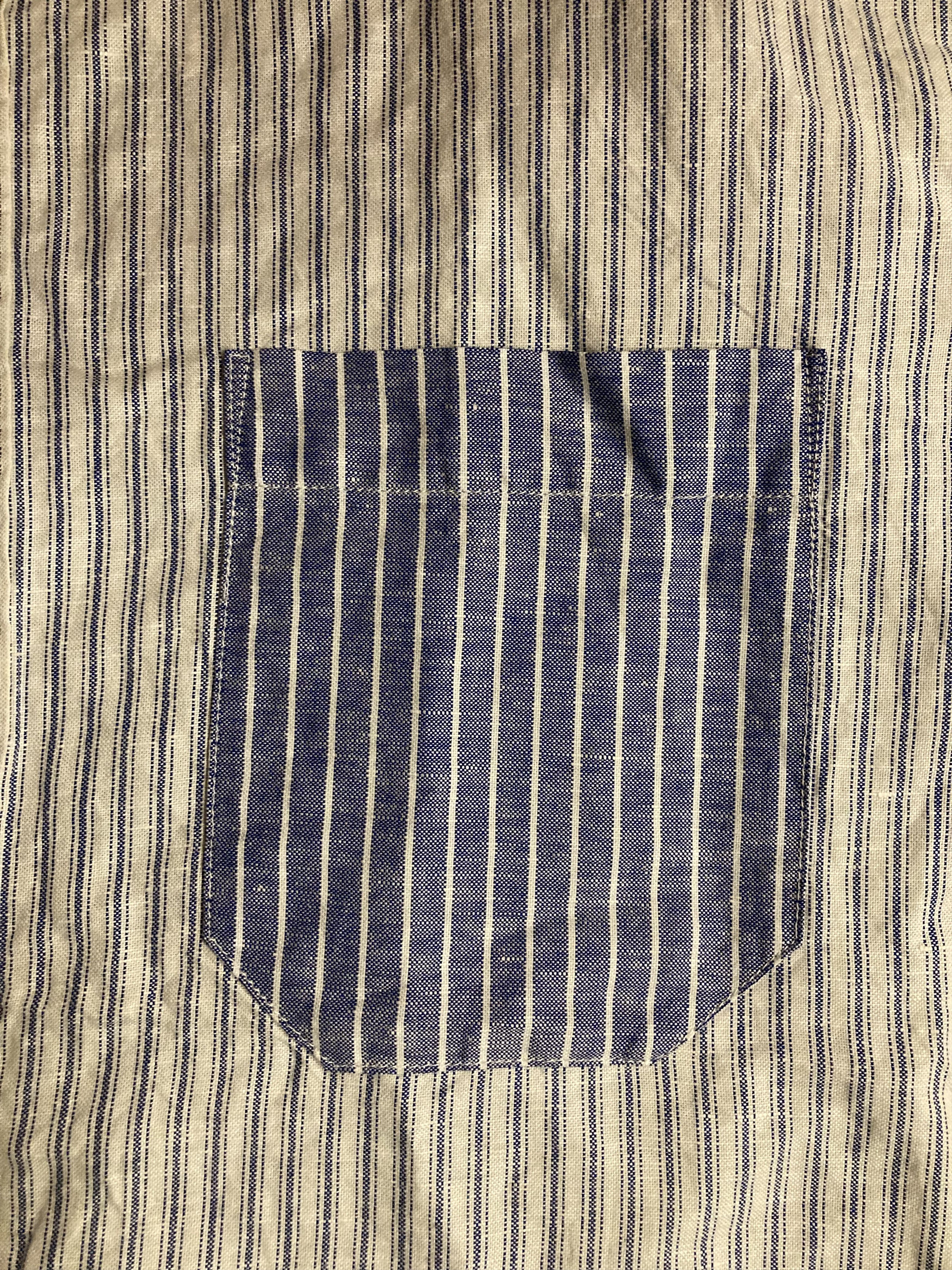 JW Anderson × Uniqlo Uniqlo x JW Anderson Striped Linen/Cotton Shirt Size US XL / EU 56 / 4 - 6 Thumbnail