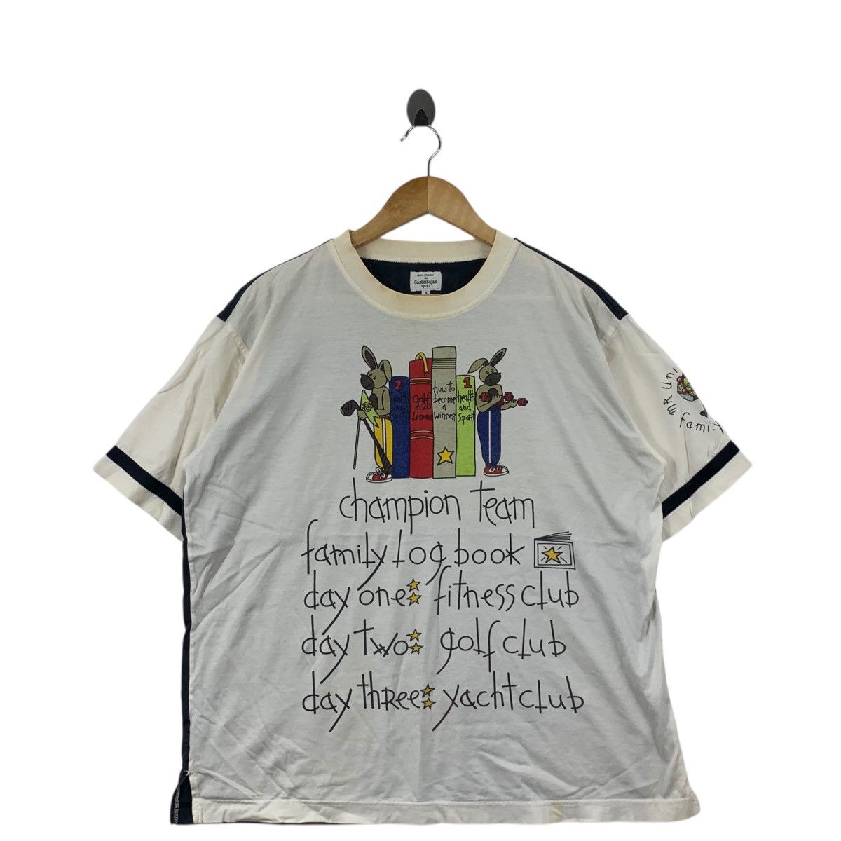 Jean Charles De Castelbajac Vintage JEAN CHARLES CASTELBAJAC Italy Golf Club Baggy Tee Size US XL / EU 56 / 4 - 3 Thumbnail