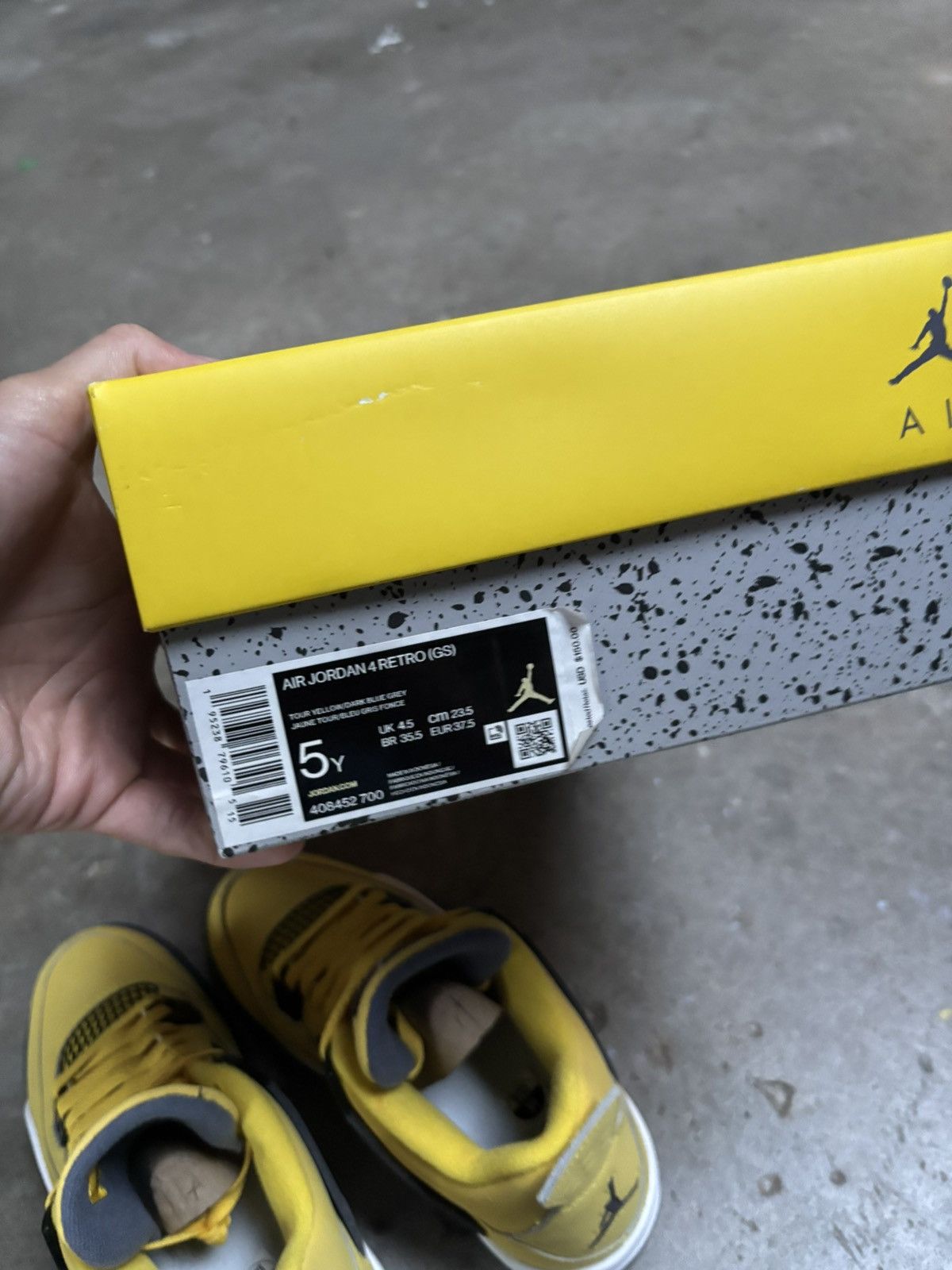 Jordan Brand Air Jordan 4 lightning 5Y Size US 5 / EU 37 - 8 Thumbnail
