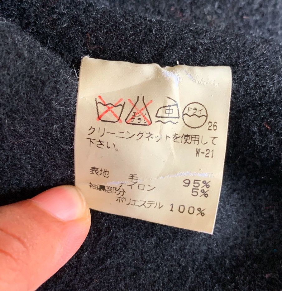 Tsumori Chisato ISSEY MIYAKE DOUBLE BREASTED WOOL DRESS COAT BLACK Size M / US 6-8 / IT 42-44 - 17 Thumbnail