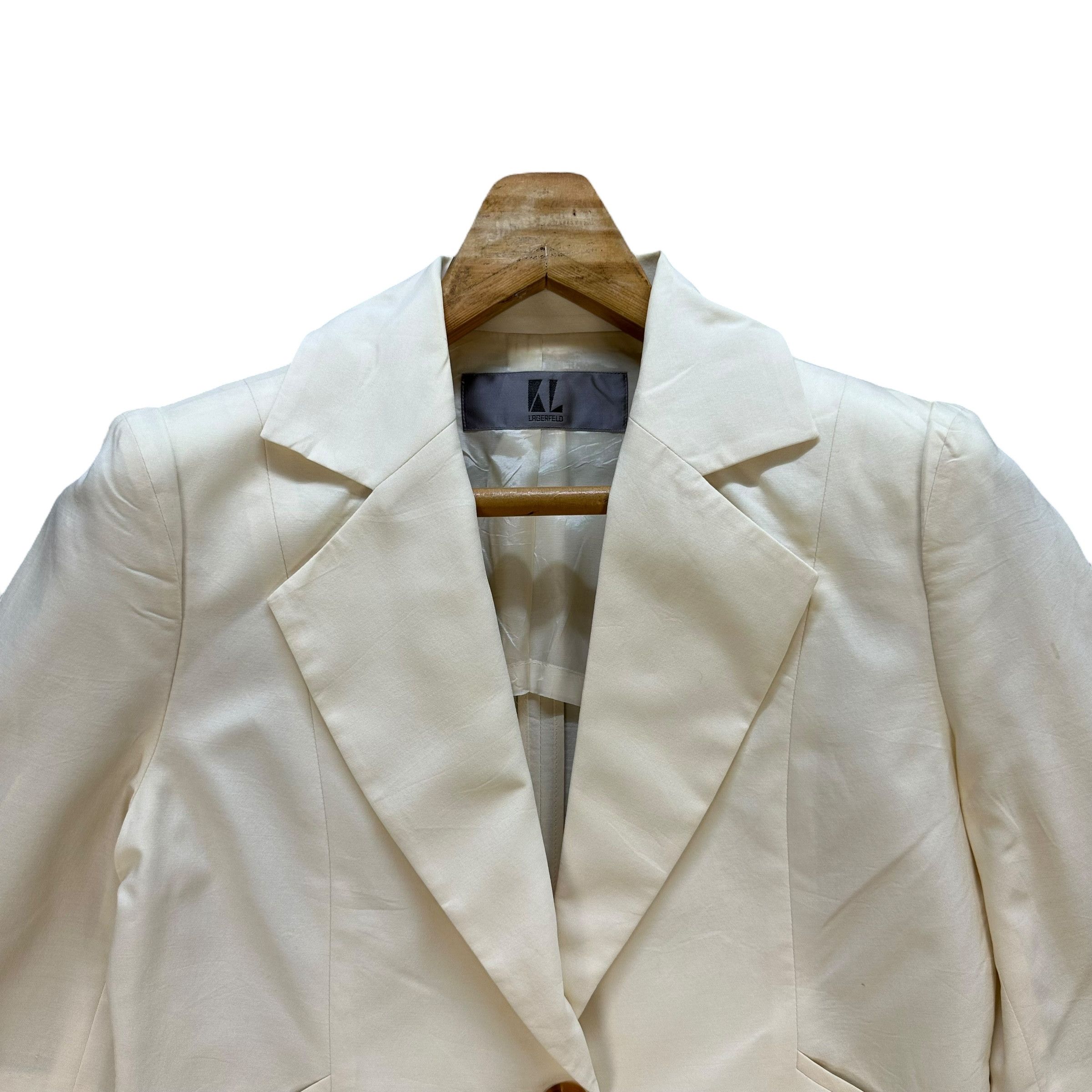 Karl Lagerfeld KARL LAGERFELD Cropped Single Button Blazer Jacket #A44-1004 Size S / US 4 / IT 40 - 2 Thumbnail