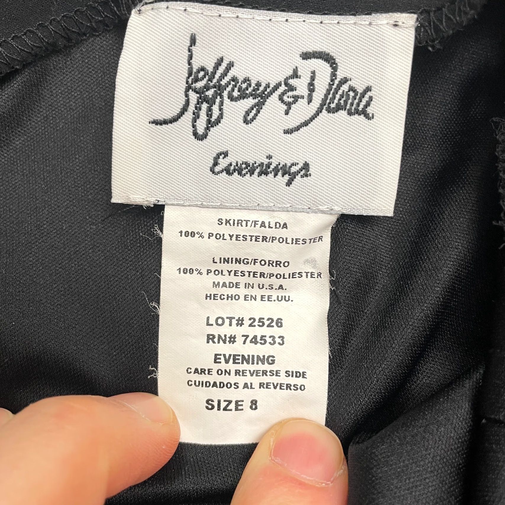 Vintage Jeffrey & Dara Women Skirt Knee Length Chiffon Black Ruffle 8 Business Workwear Vintage No Size 30" / US 8 / IT 44 - 4 Thumbnail