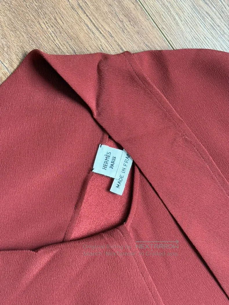 Hermes Hermes Burgundy dress Size XXS / US 00 / IT 34 - 8 Thumbnail