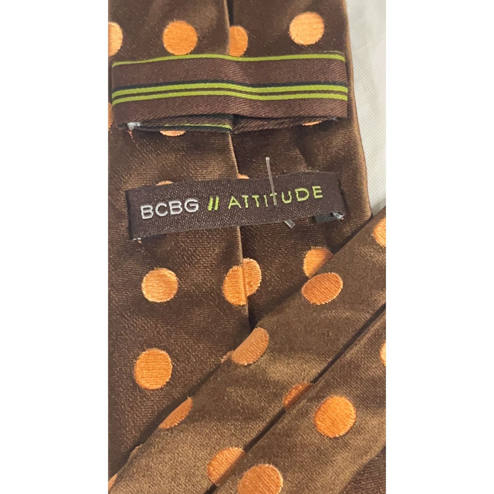 Other BCBG / Attitude Men's 100% Silk Tie Necktie - Hand Made - Size ONE SIZE - 6 Thumbnail
