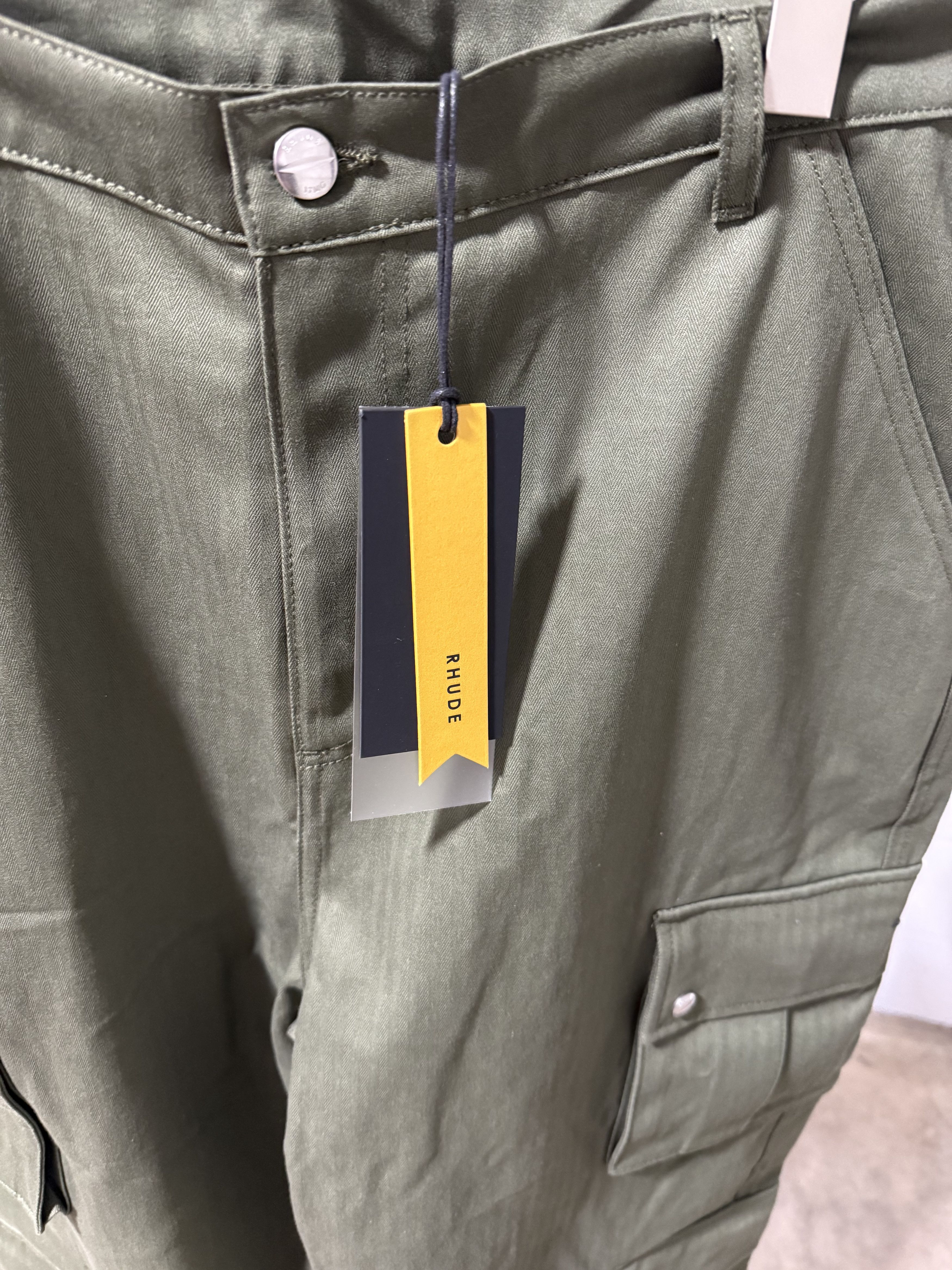 Rhude Rhude Desert Cargo Pants 'Khaki Green' Size US 34 / EU 50 - 2 Thumbnail