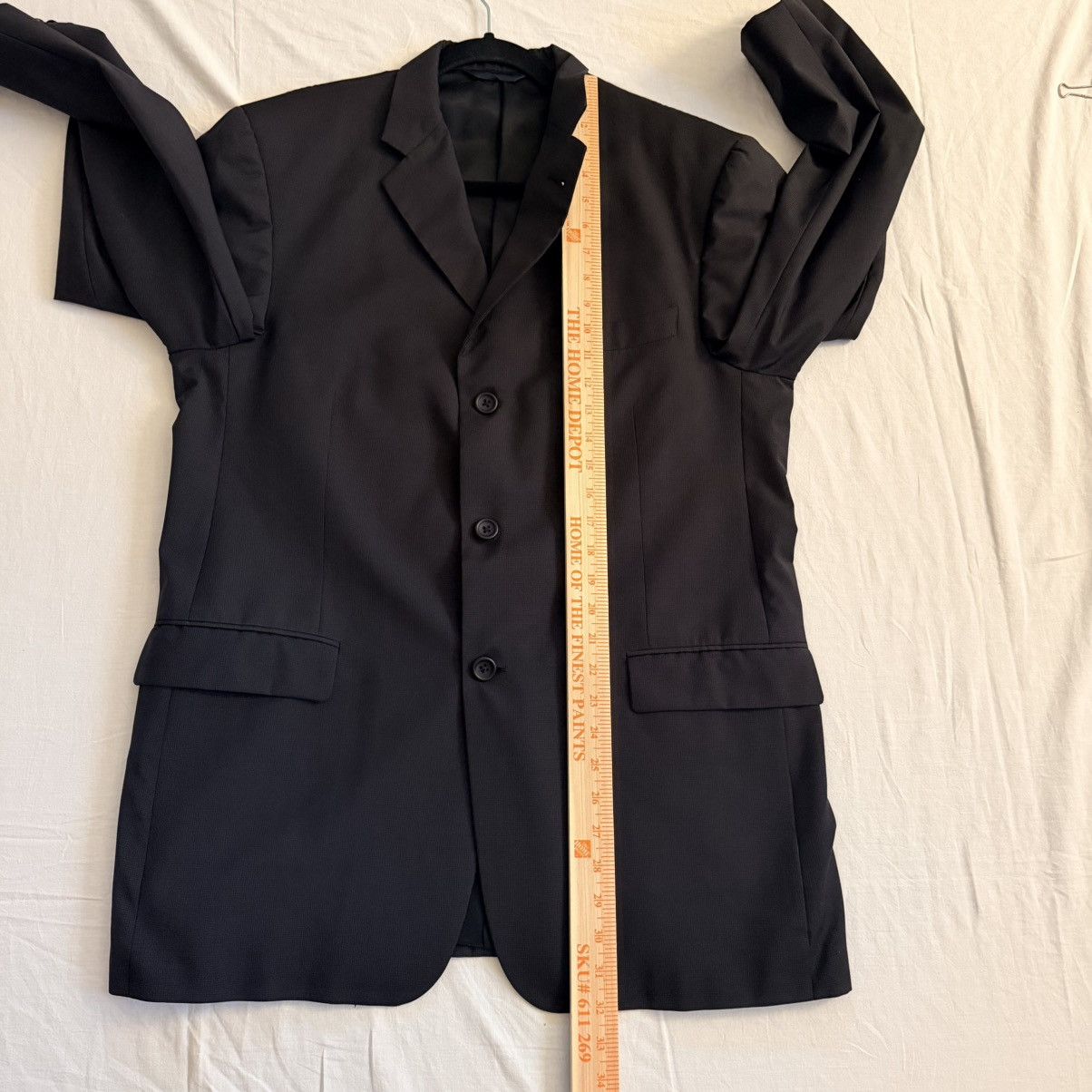 Burberry Burberry London Blazer 42R Black 100% Wool Union Made USA Size 42R - 8 Thumbnail