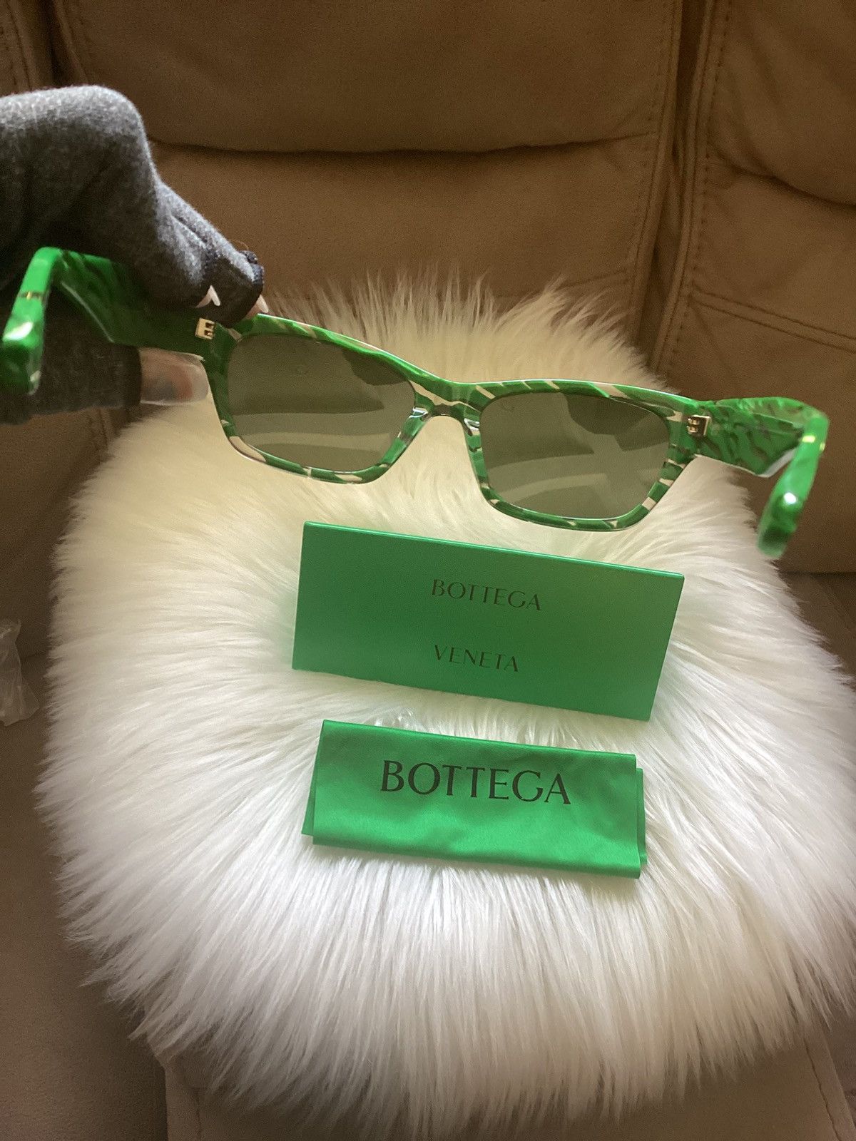 Bottega Veneta Bottega Veneta's chic square sunglasses Size ONE SIZE - 3 Thumbnail