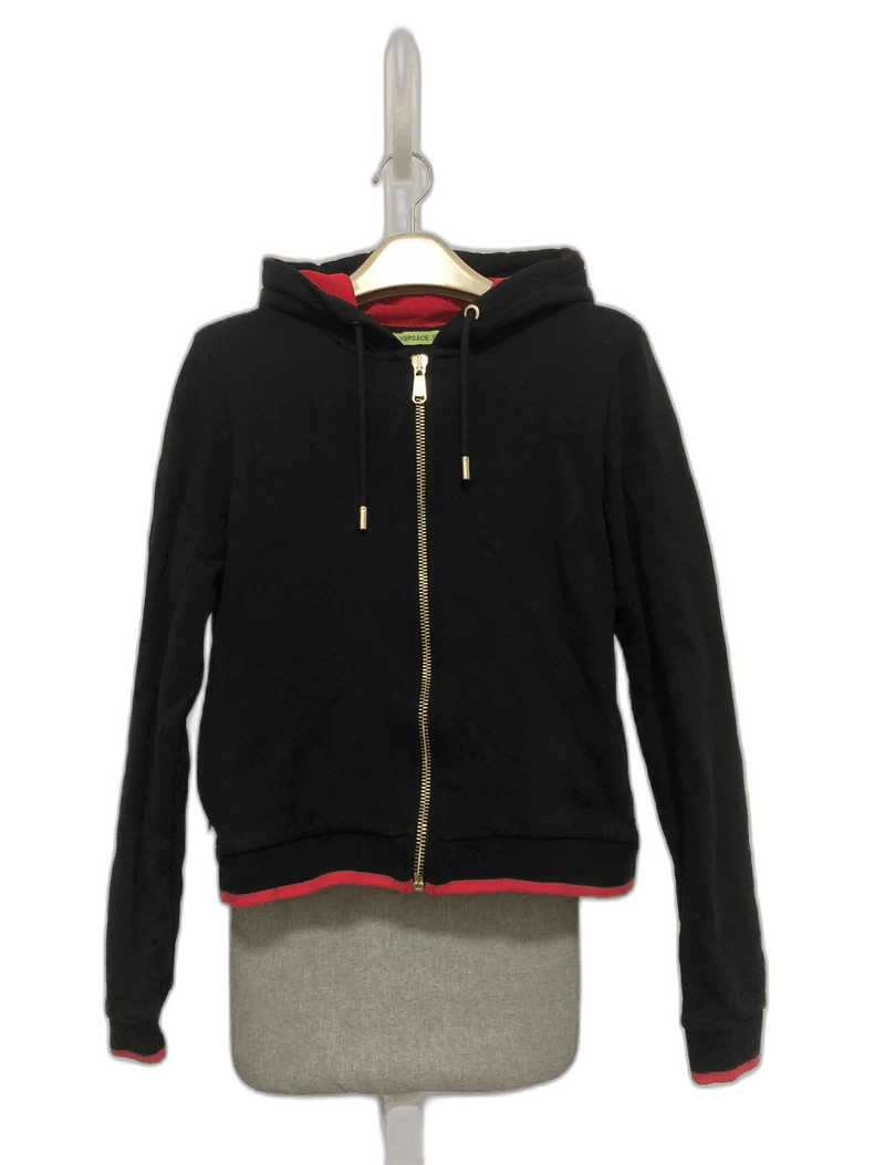 Versace Versace Women's Zip-Up Hooded Sweatshirt Size US M / EU 48-50 / 2 - 1 Thumbnail