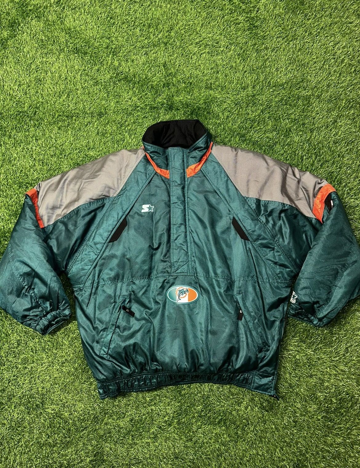 NFL × Starter × Vintage Vintage Starter Miami Dolphins Jacket Size XL Size US XL / EU 56 / 4 - 1 Thumbnail