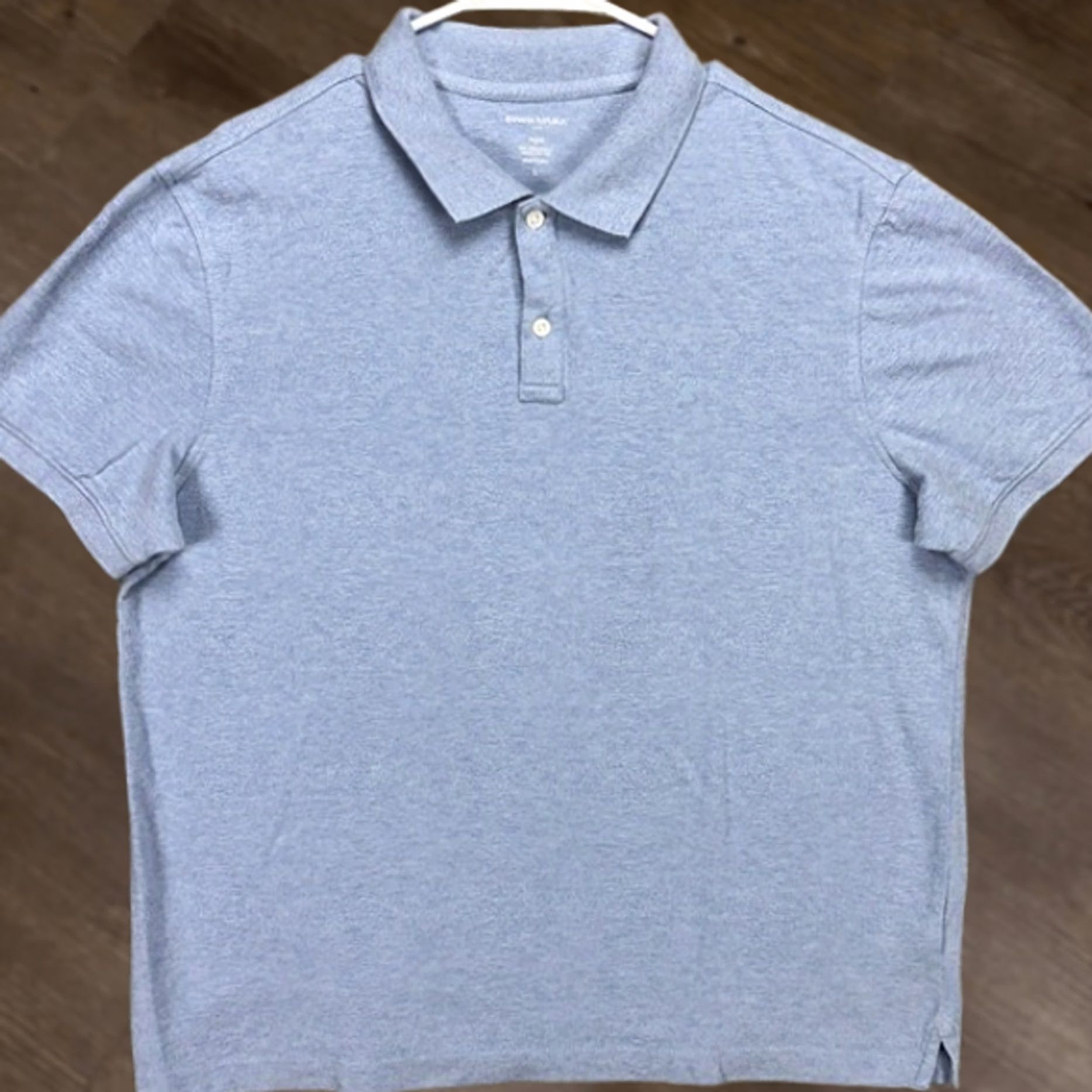 Banana Republic Banana Republic Shirt Mens L Blue Pique Men Polo Short Sleeve Casual Rugby Cotton Size US L / EU 52-54 / 3 - 1 Thumbnail