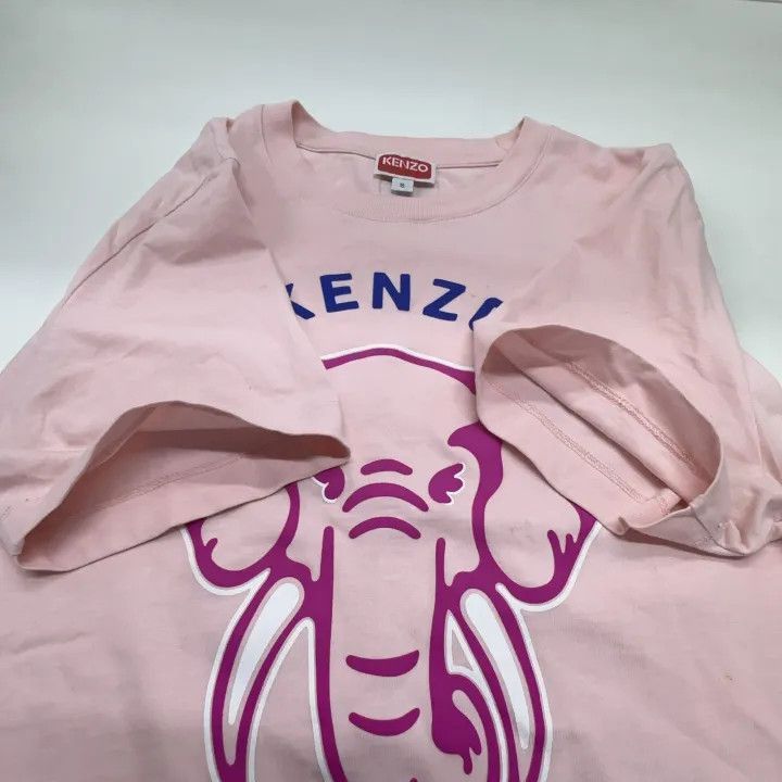 Kenzo Kenzo Pink Elephant Print Short Sleeve T-Shirt -2507 Size S / US 4 / IT 40 - 9 Thumbnail
