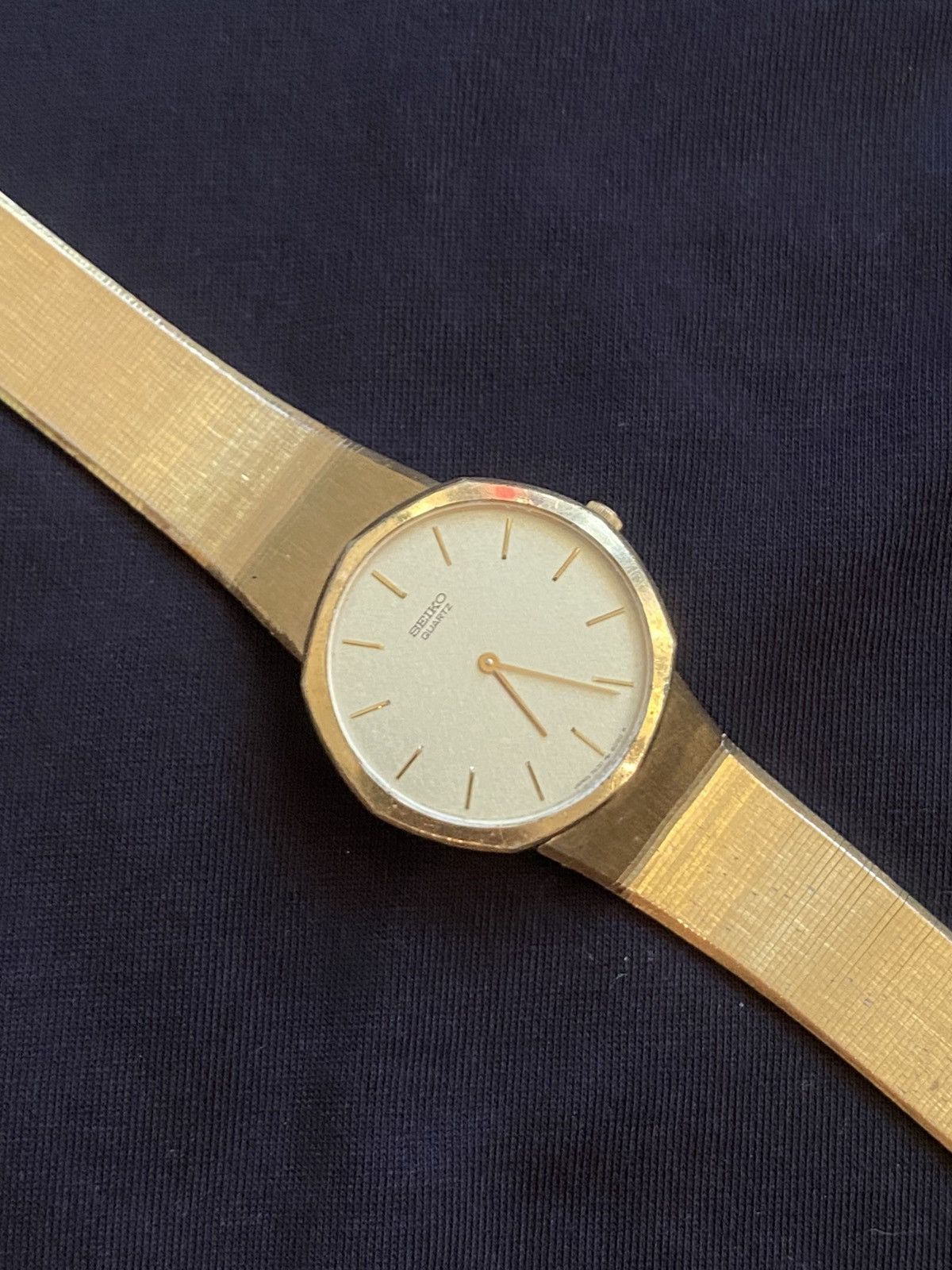 Japanese Brand × Seiko × Vintage Rare Vintage Seiko Octagonal Gold 7430 6000 Japan Size ONE SIZE - 10 Thumbnail